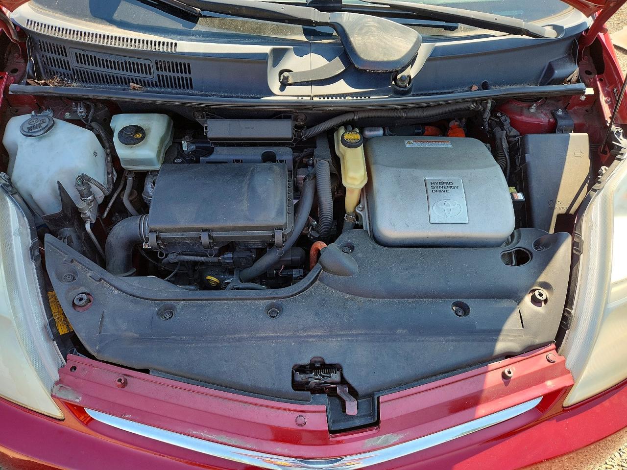 2008 Toyota Prius Base Red vin: JTDKB20U583444342