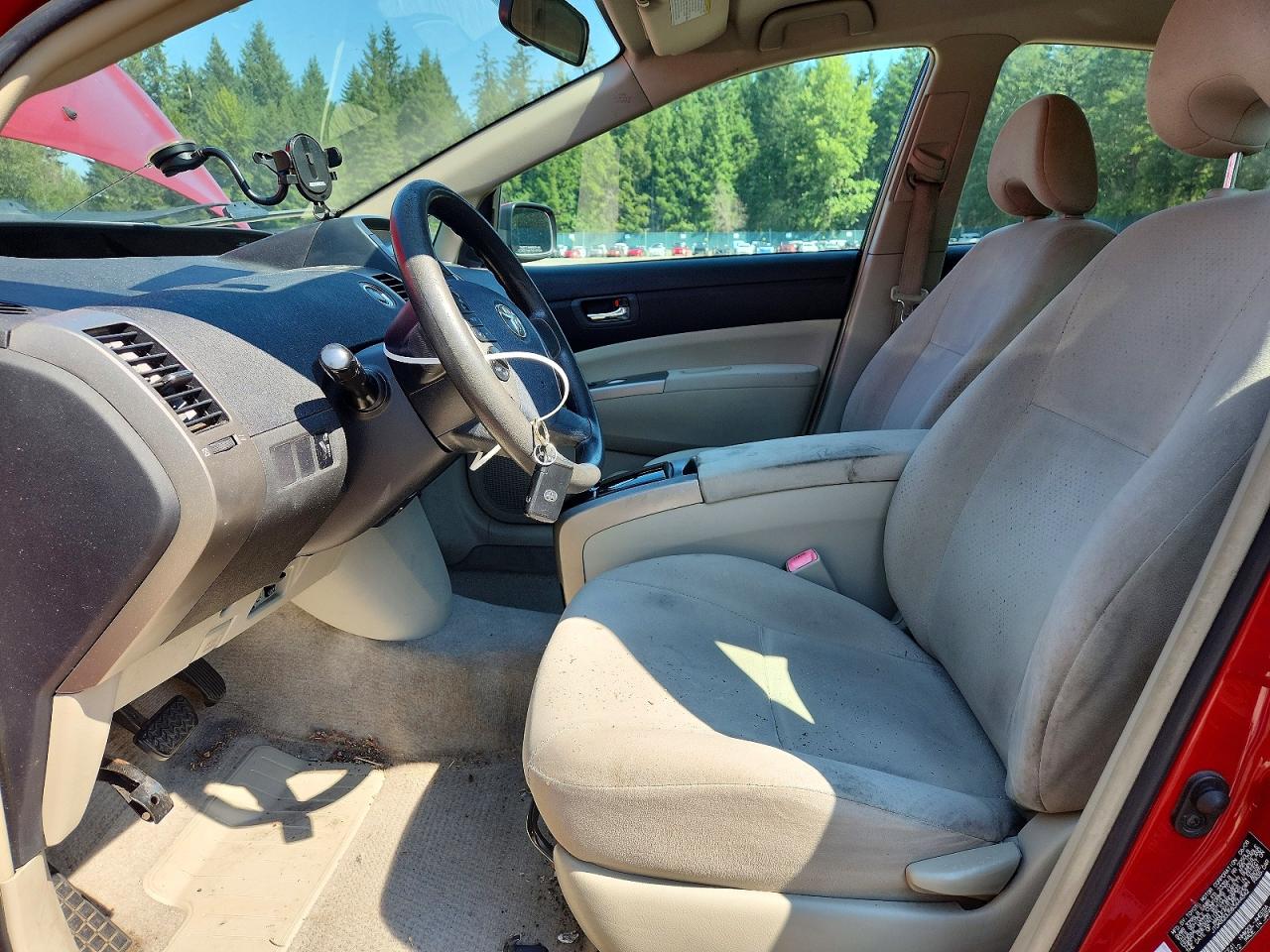 2008 Toyota Prius Base Red vin: JTDKB20U583444342