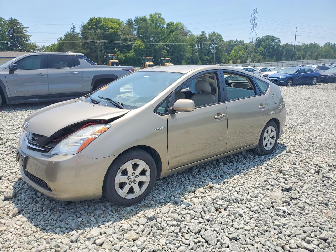 2008 Toyota Prius Base Beige vin: JTDKB20U583449816