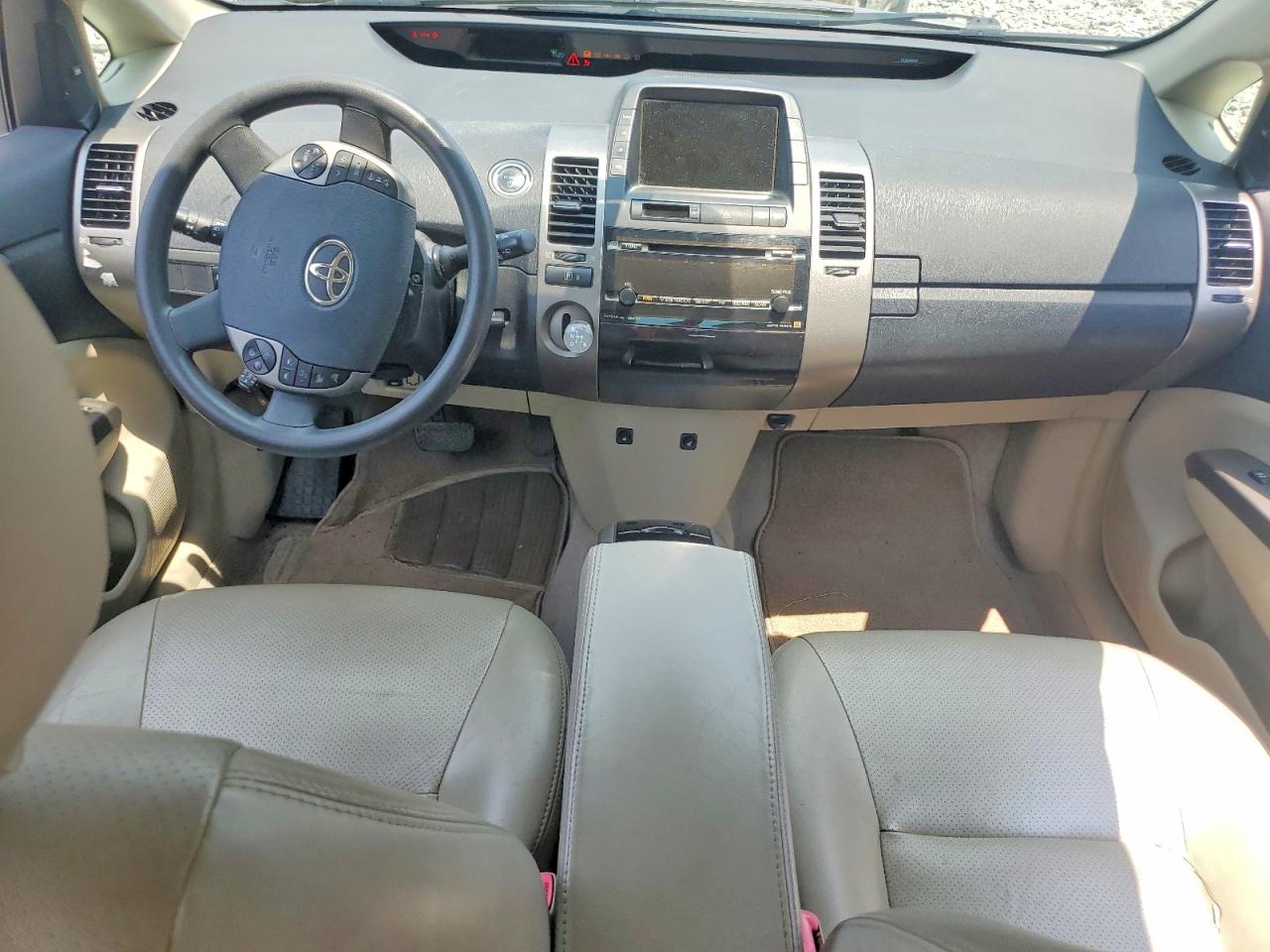 2008 Toyota Prius Base Beige vin: JTDKB20U583449816