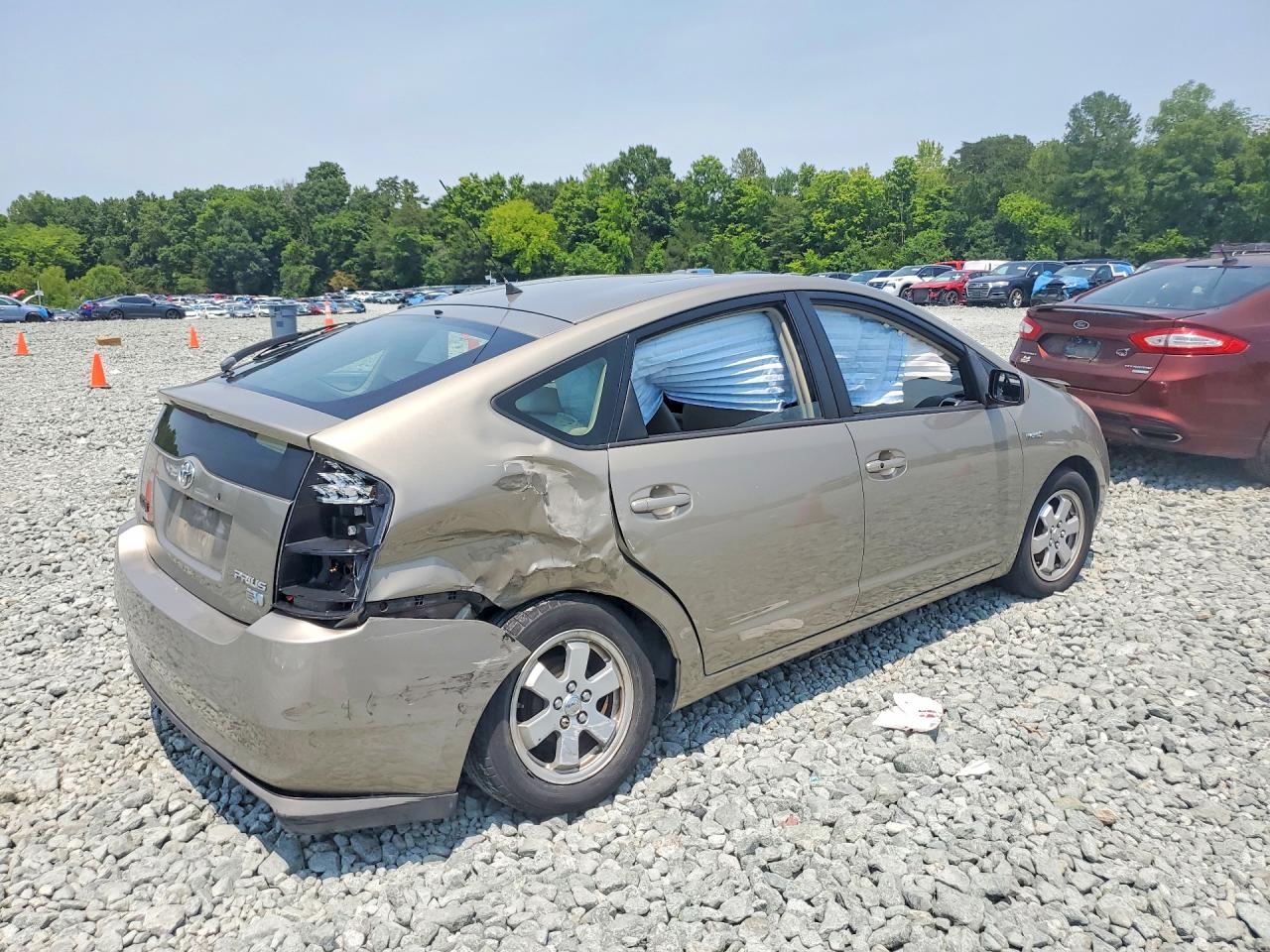 2008 Toyota Prius Base Beige vin: JTDKB20U583449816