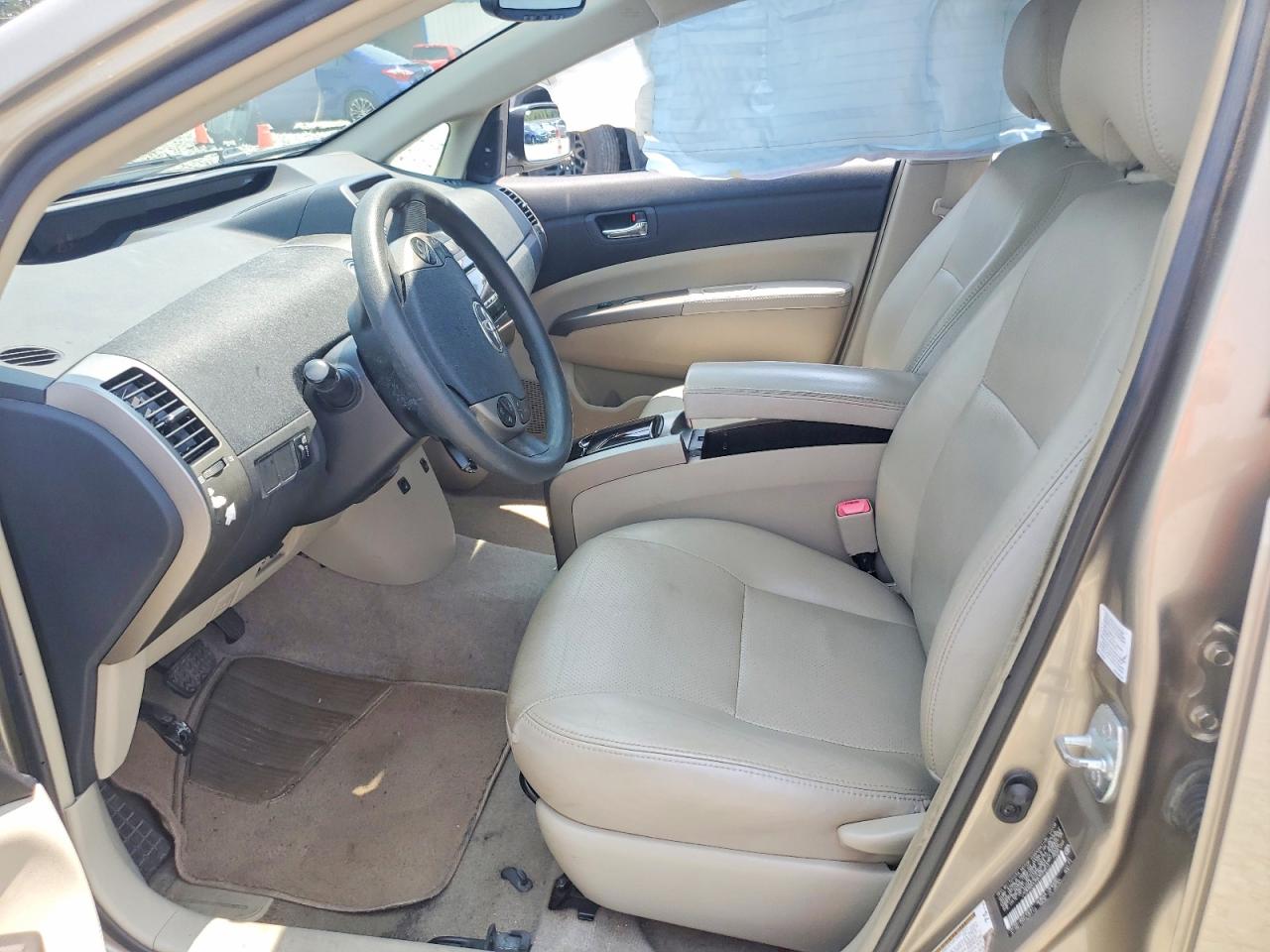 2008 Toyota Prius Base Beige vin: JTDKB20U583449816