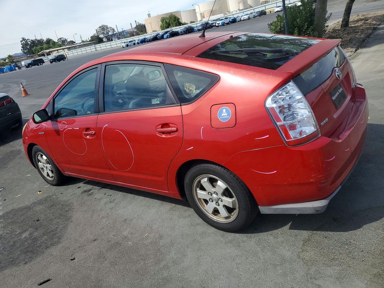2008 Toyota Prius Base Red vin: JTDKB20U583450187