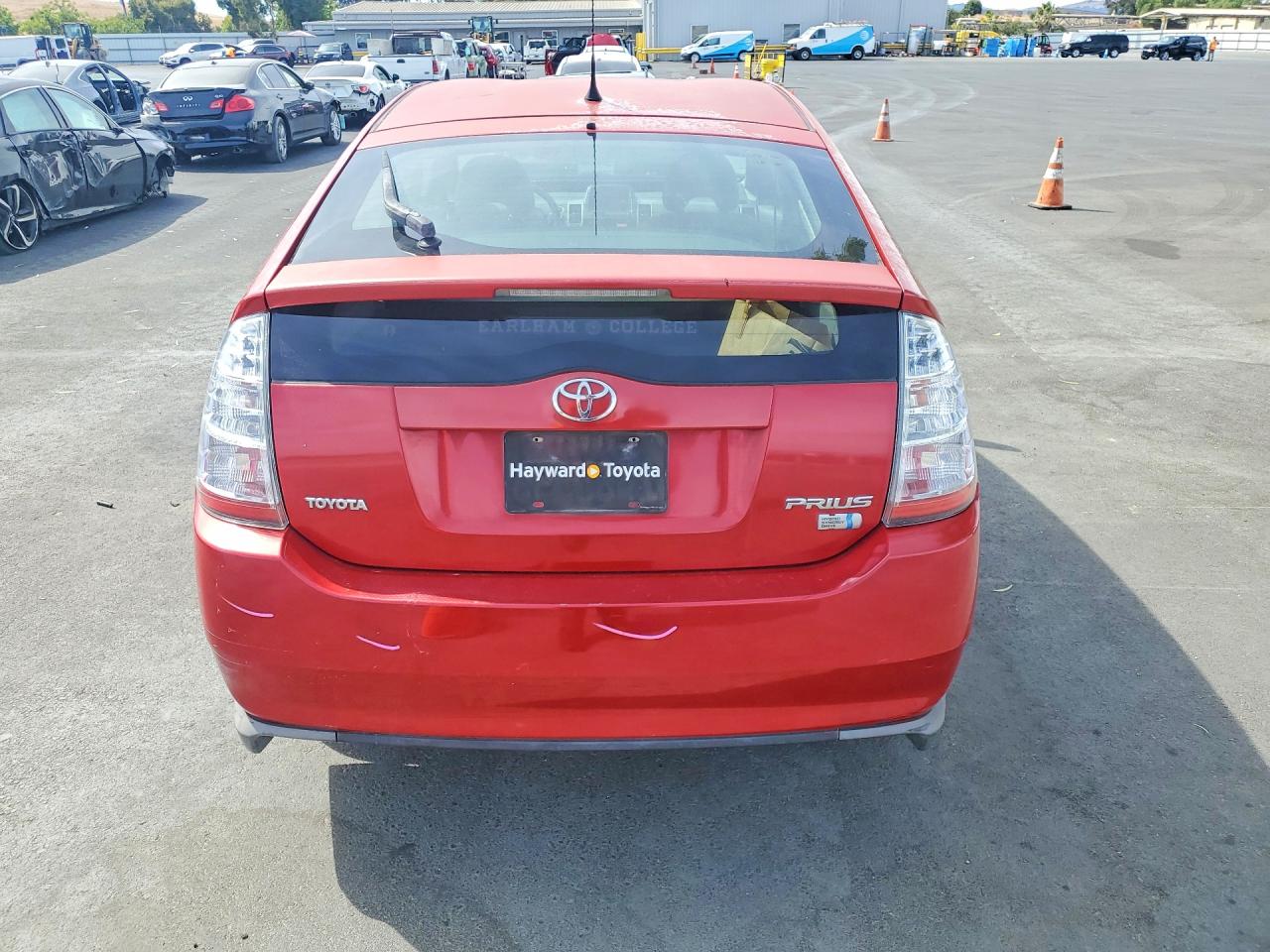 2008 Toyota Prius Base Red vin: JTDKB20U583450187