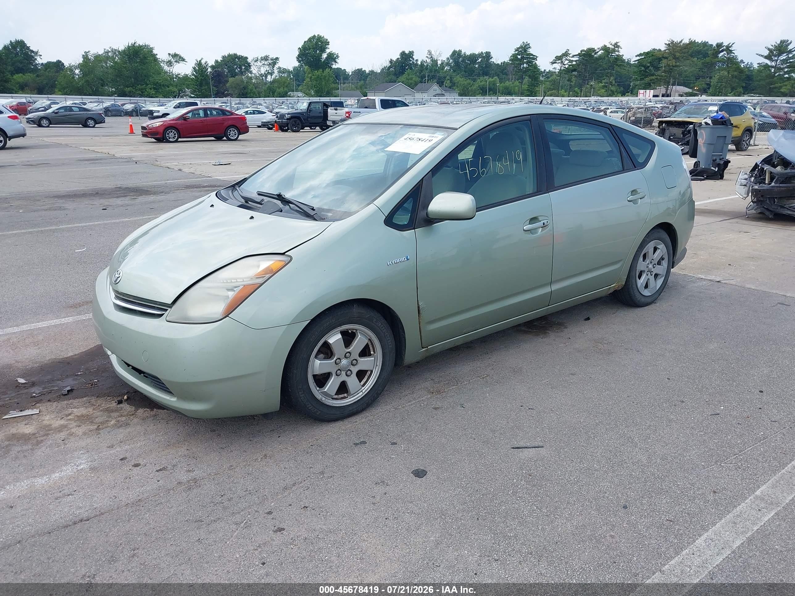 2008 Toyota Prius   Green vin: JTDKB20U587696259