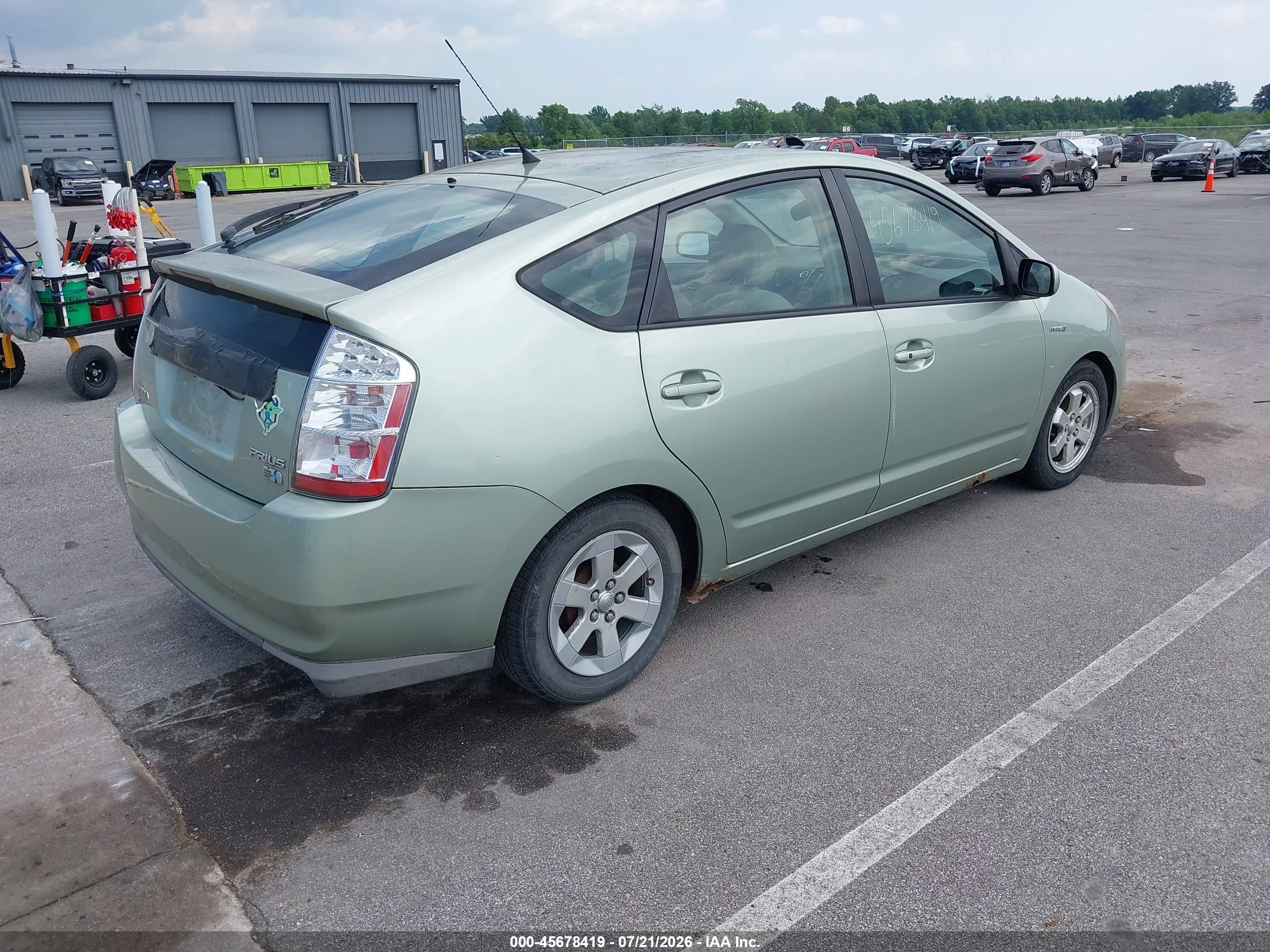 2008 Toyota Prius   Green vin: JTDKB20U587696259