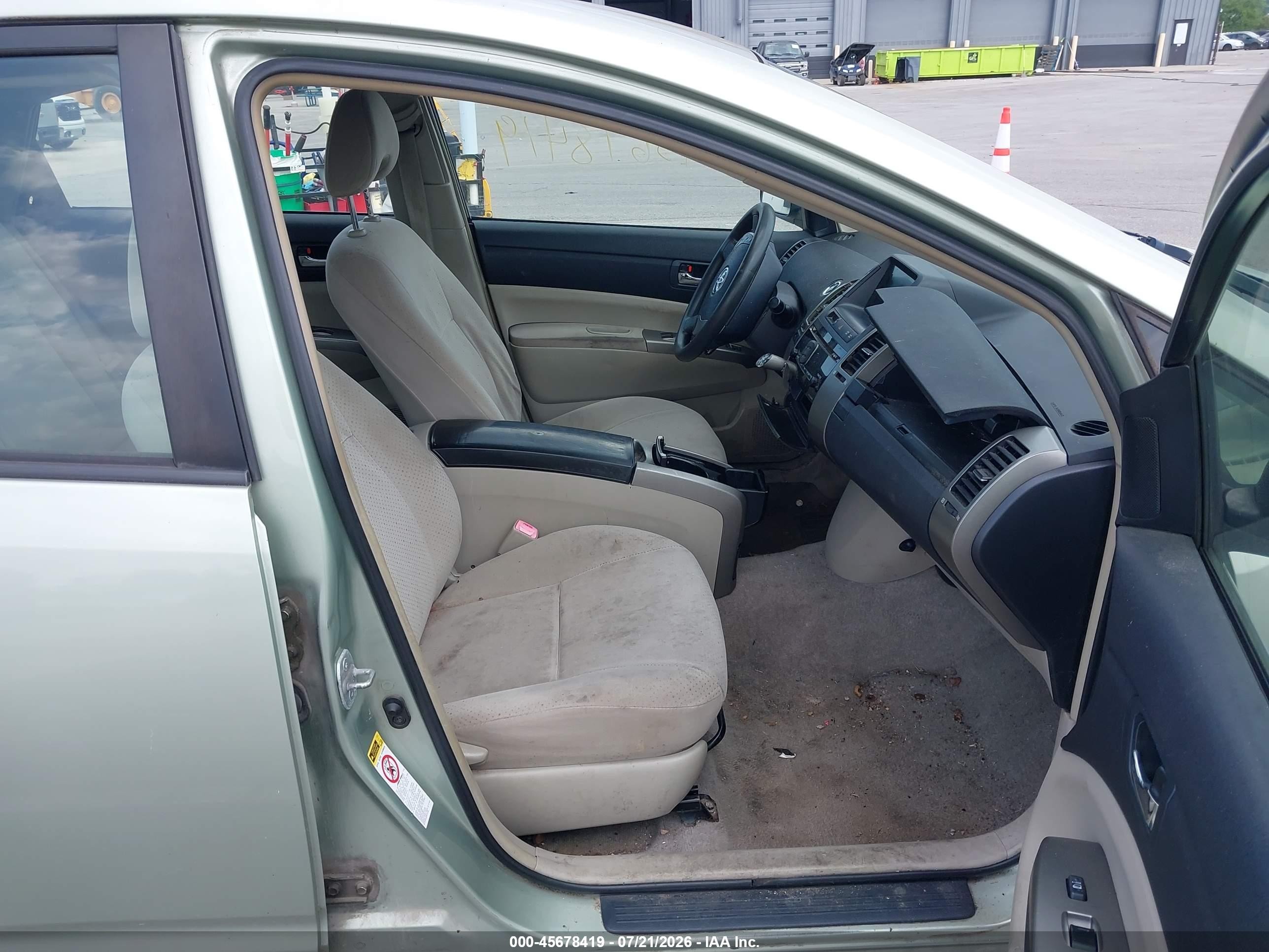 2008 Toyota Prius   Green vin: JTDKB20U587696259