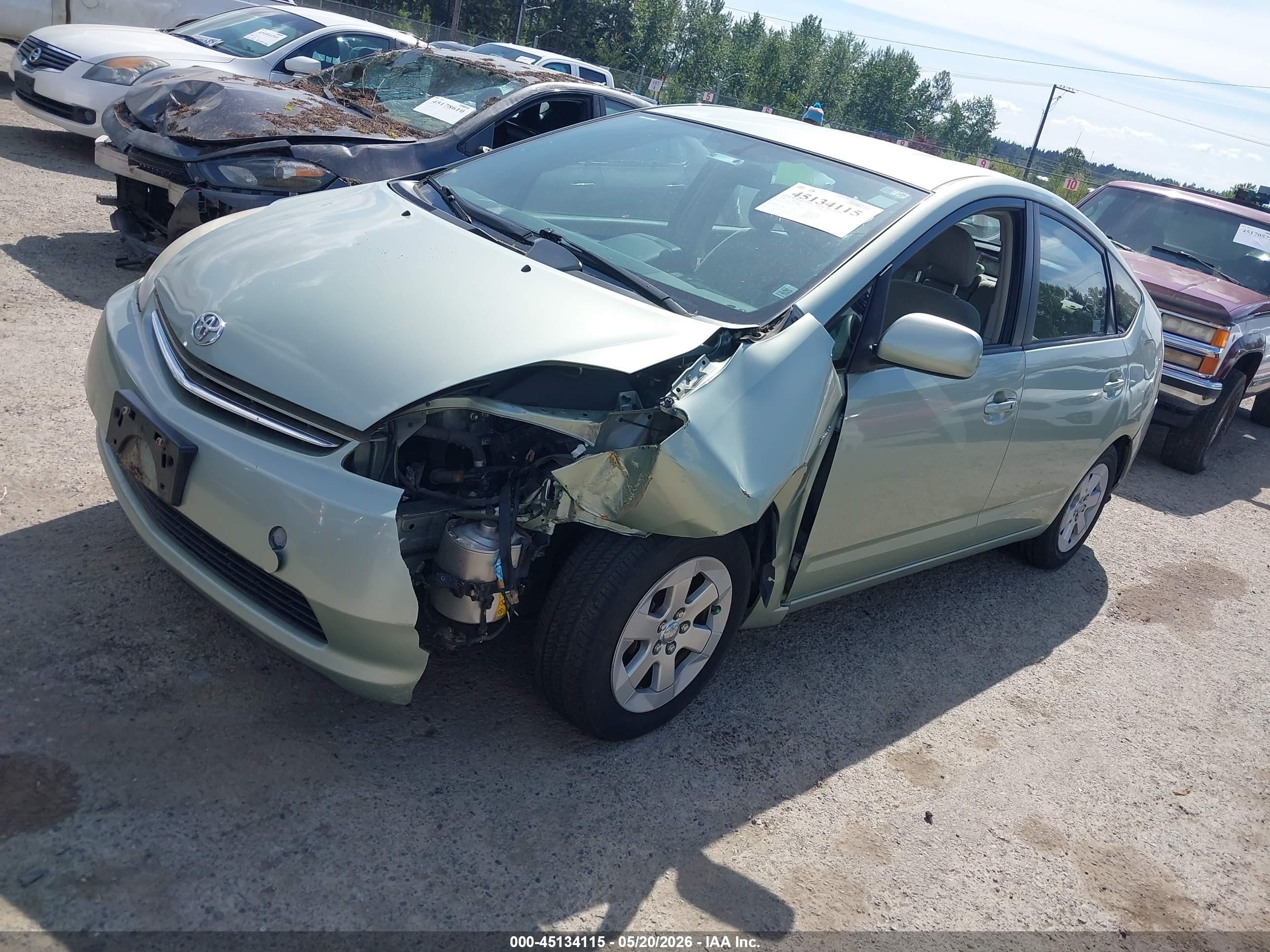 2008 Toyota Prius   Green vin: JTDKB20U587717885