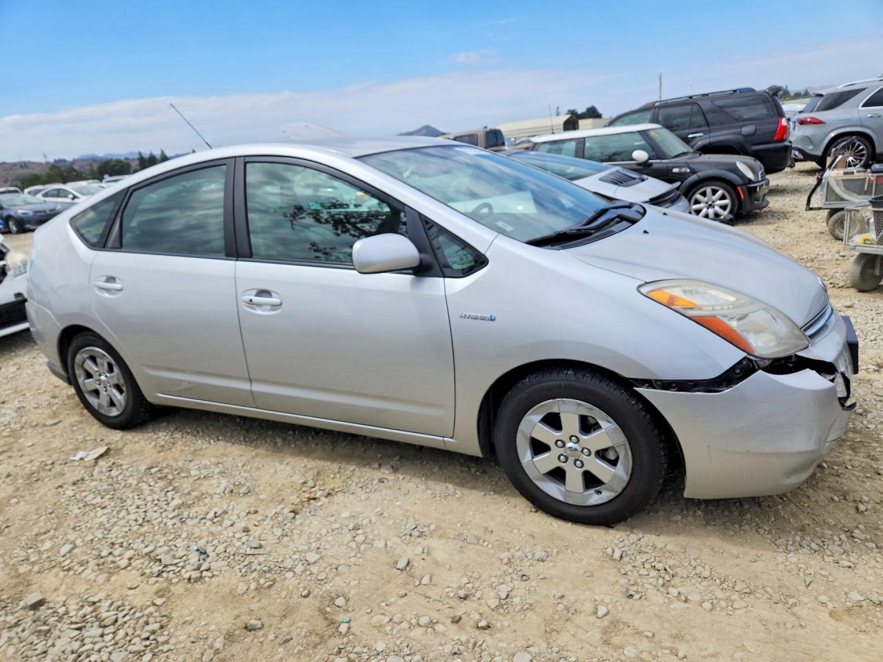 2008 Toyota Prius Base Silver vin: JTDKB20U587731866