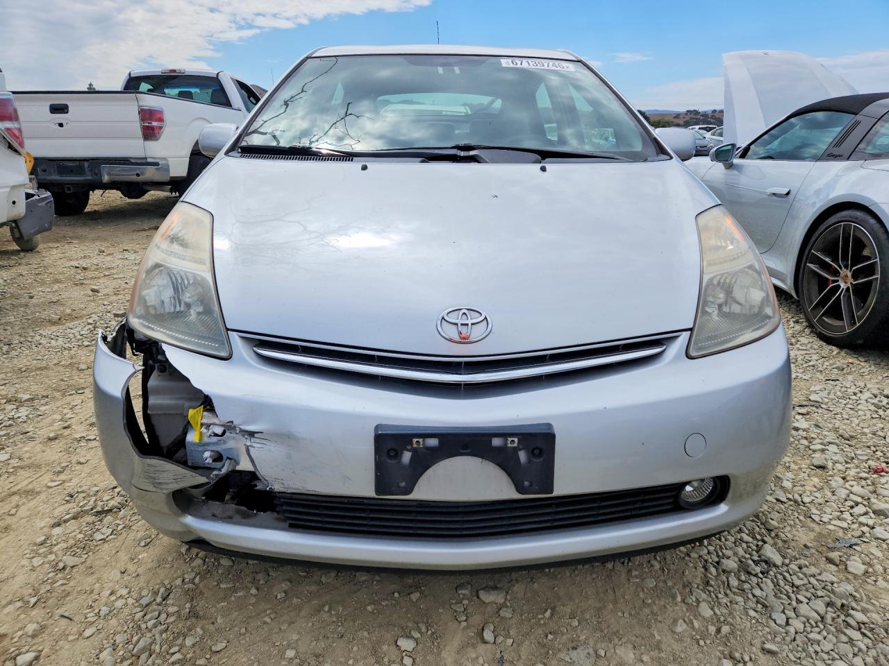 2008 Toyota Prius Base Silver vin: JTDKB20U587731866