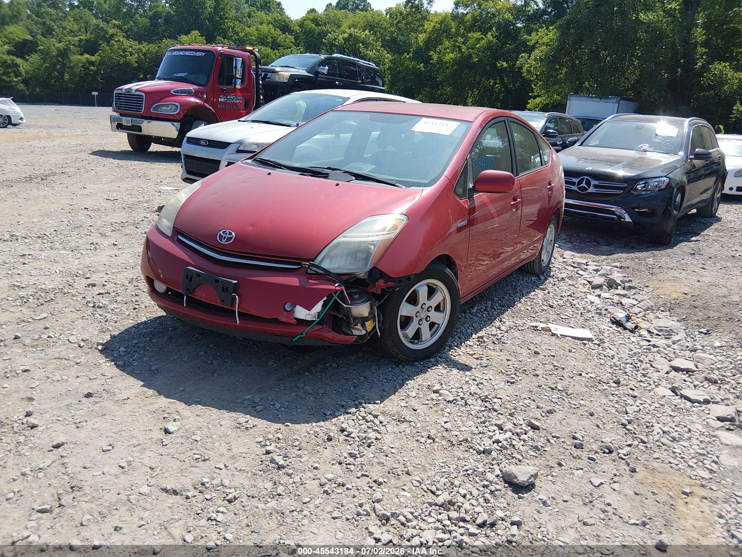 2008 Toyota Prius   Red vin: JTDKB20U587734086