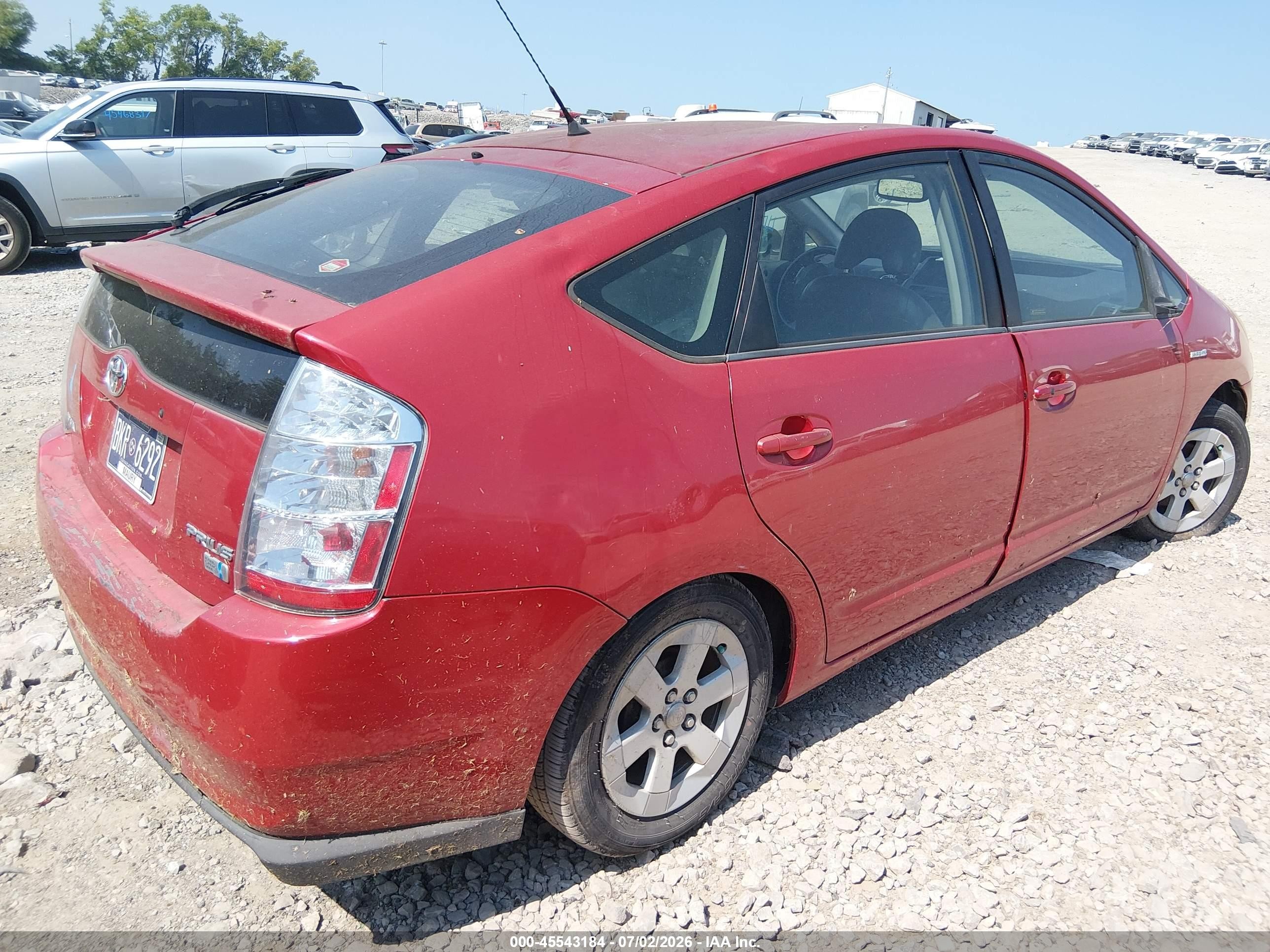 2008 Toyota Prius   Red vin: JTDKB20U587734086