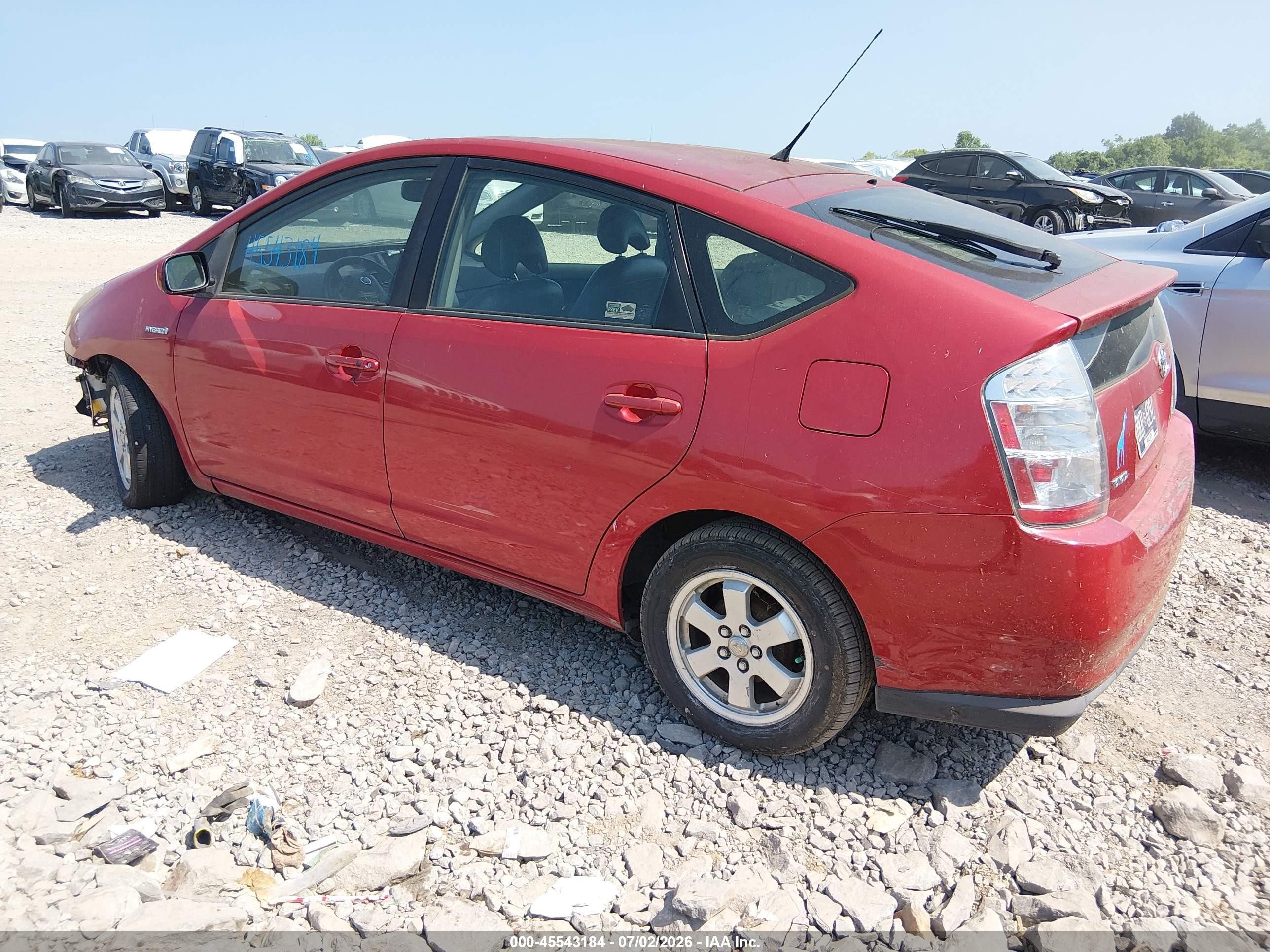 2008 Toyota Prius   Red vin: JTDKB20U587734086