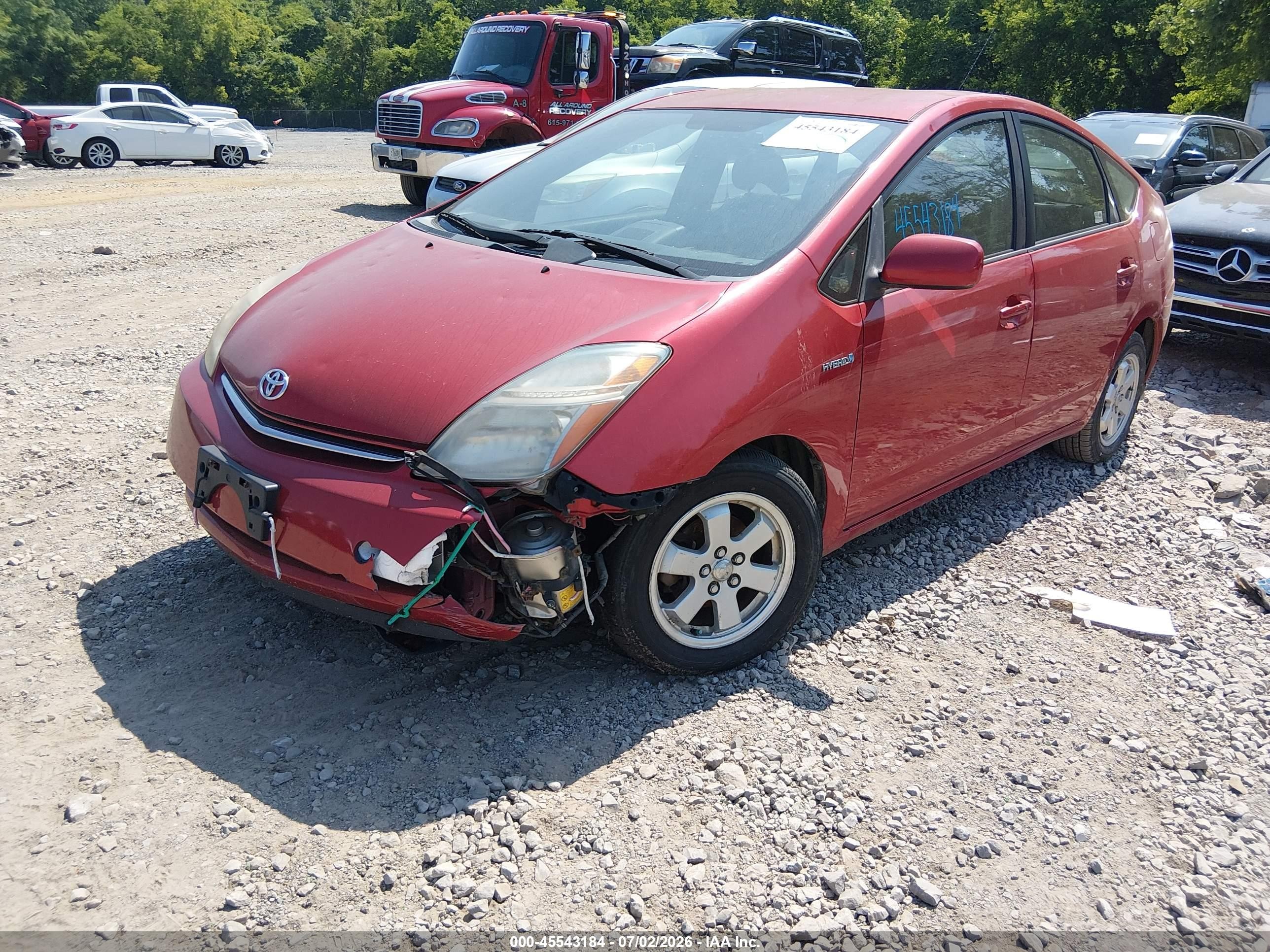 2008 Toyota Prius   Red vin: JTDKB20U587734086