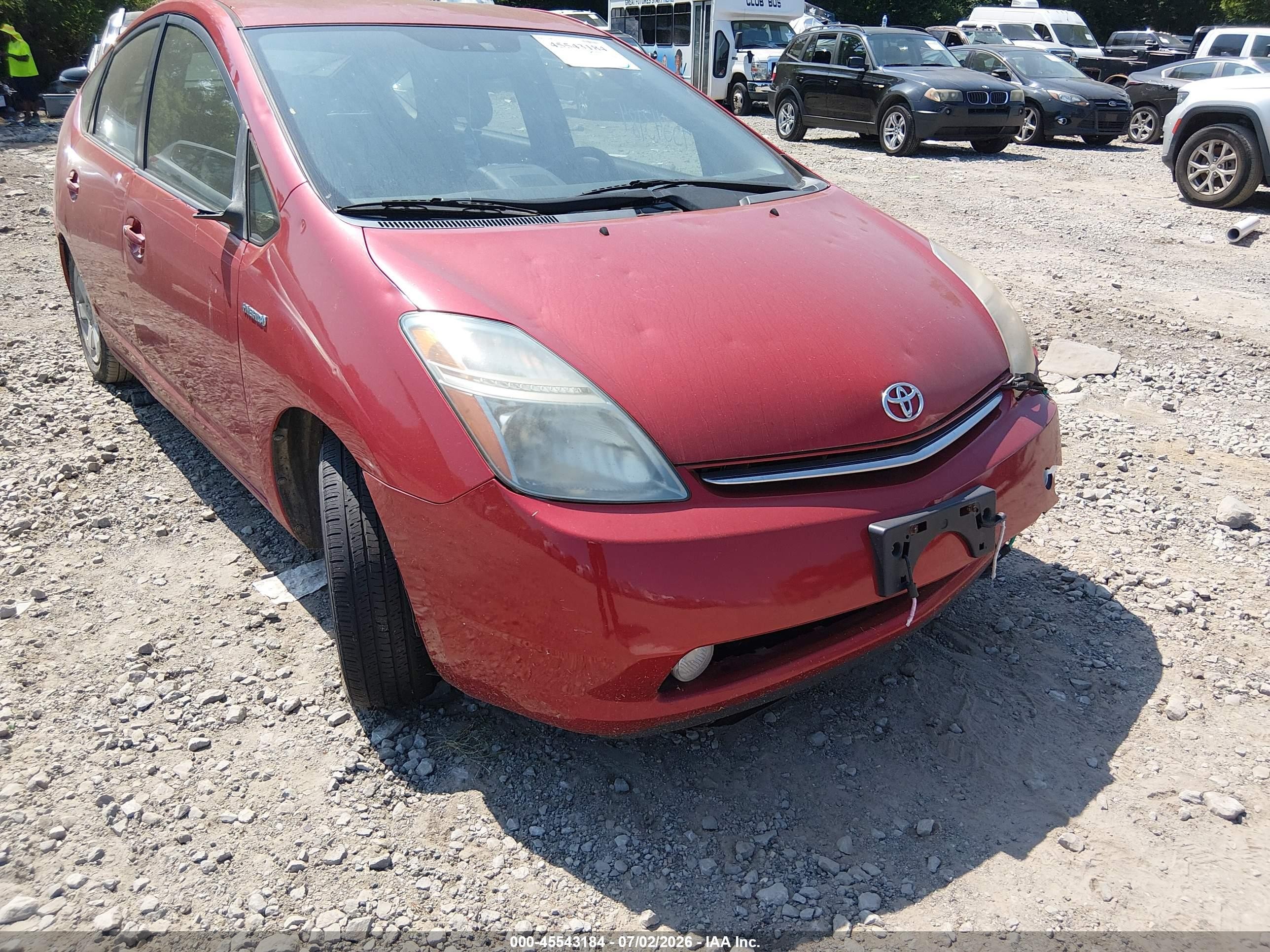 2008 Toyota Prius   Red vin: JTDKB20U587734086
