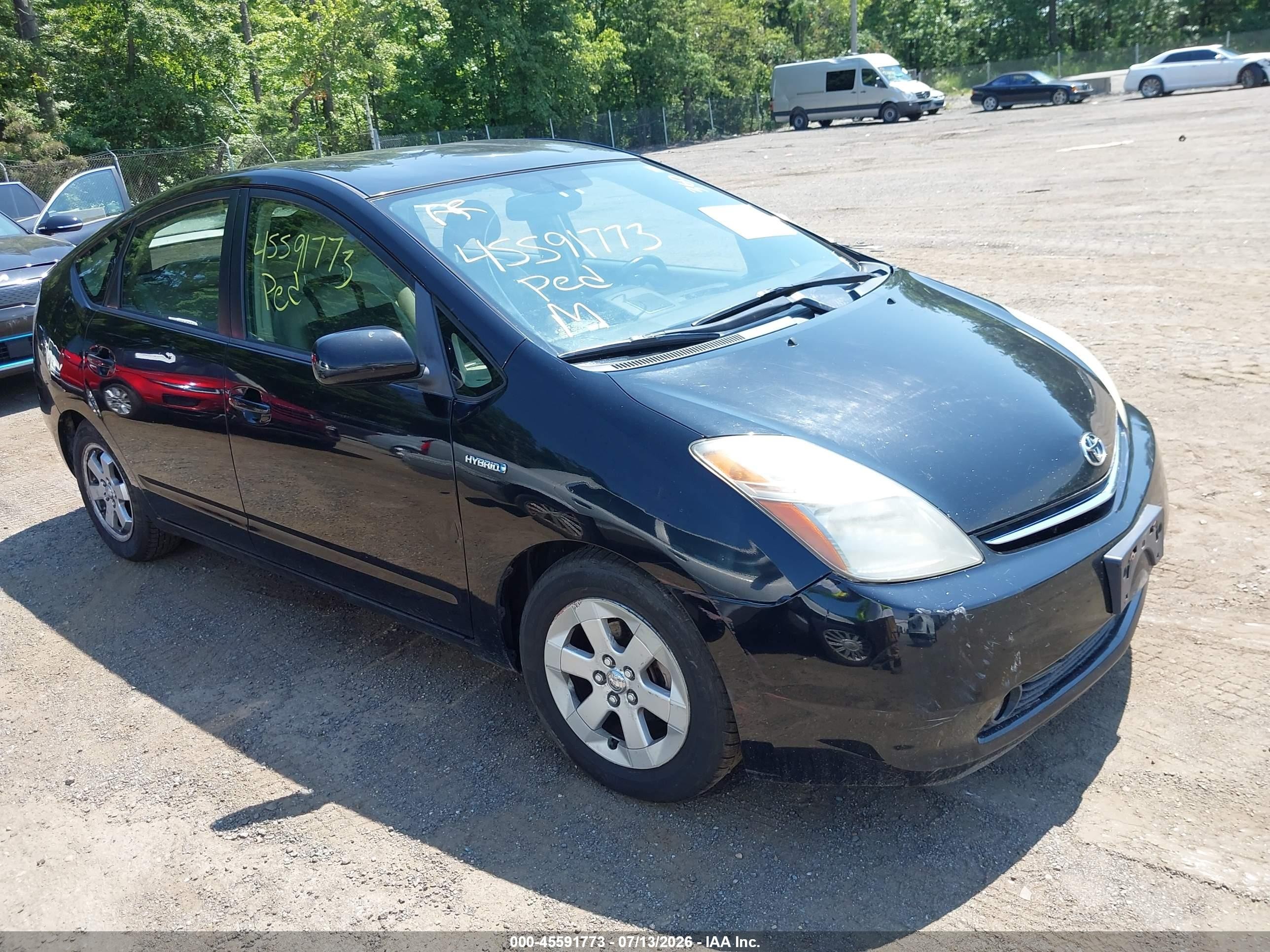 2008 Toyota Prius   Black vin: JTDKB20U587734489
