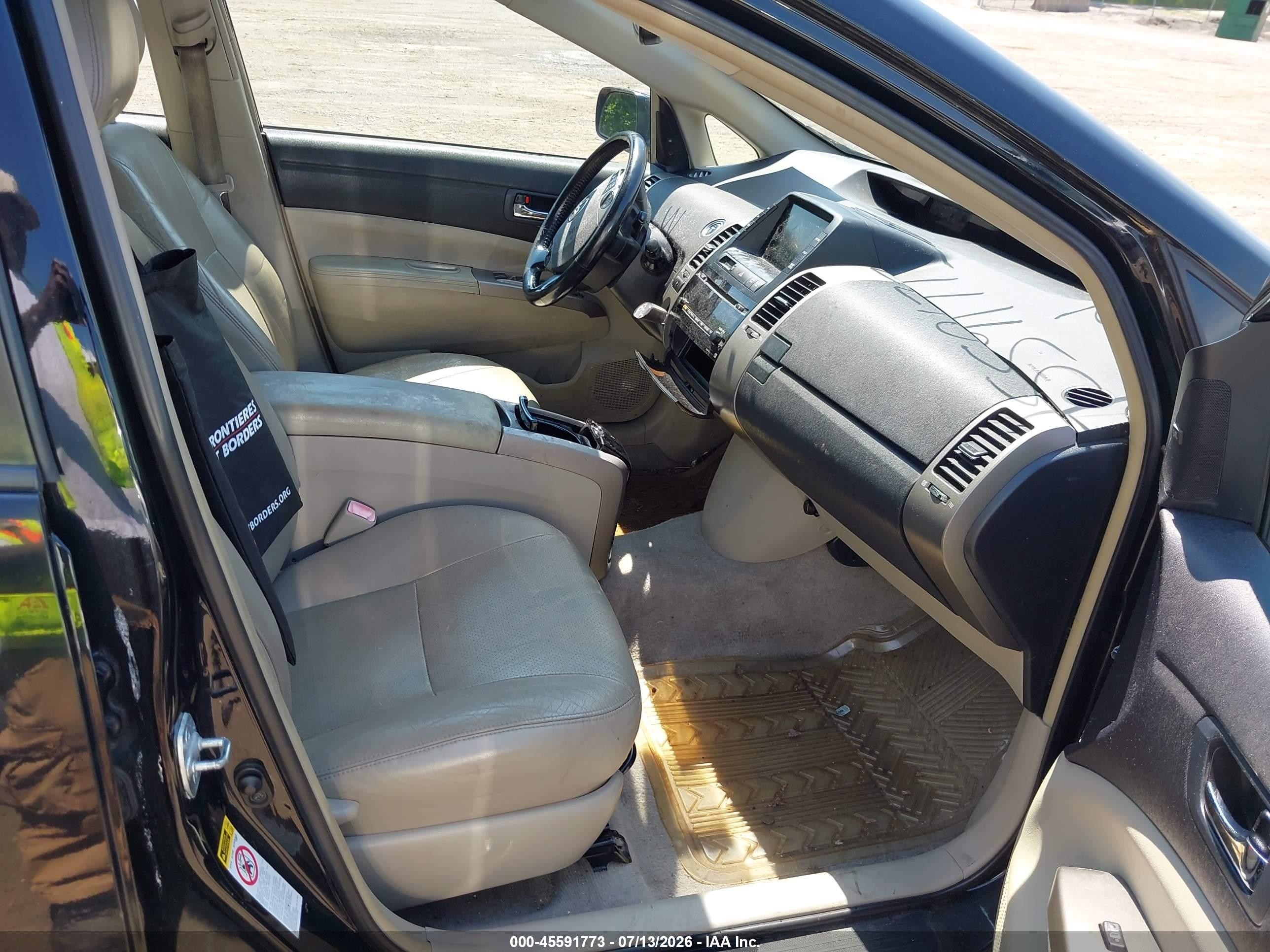 2008 Toyota Prius   Black vin: JTDKB20U587734489