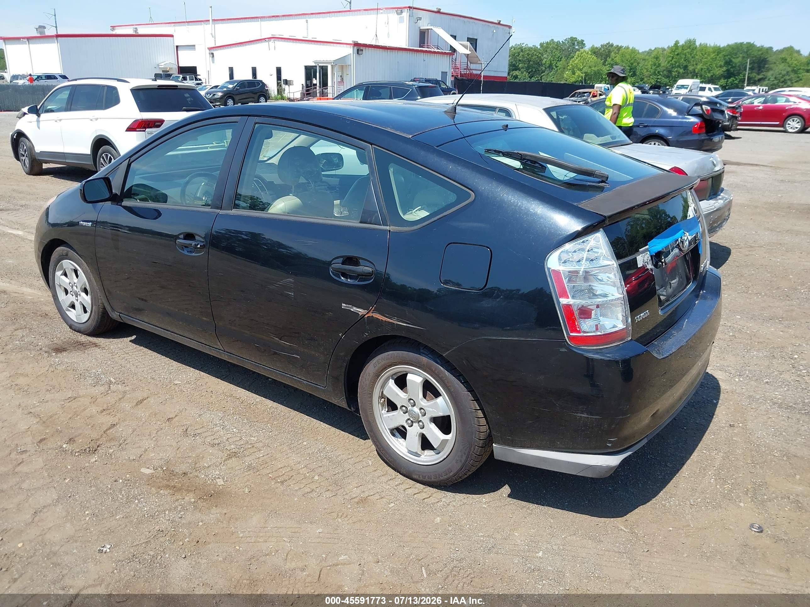 2008 Toyota Prius   Black vin: JTDKB20U587734489