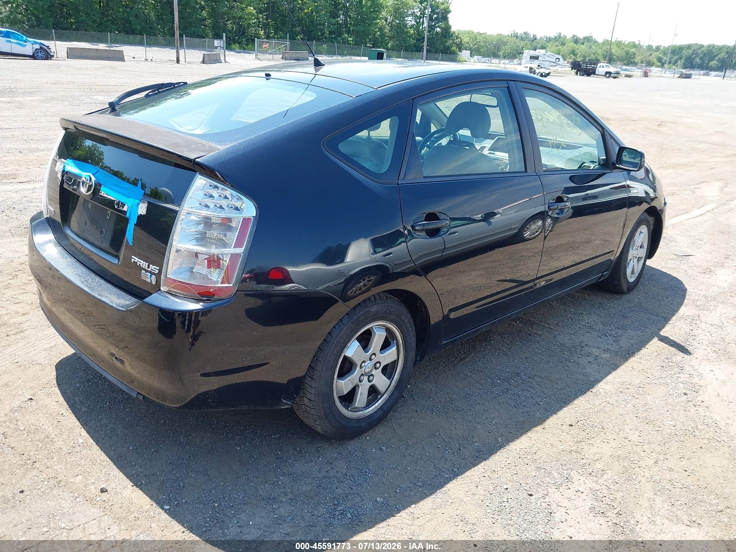 2008 Toyota Prius   Black vin: JTDKB20U587734489