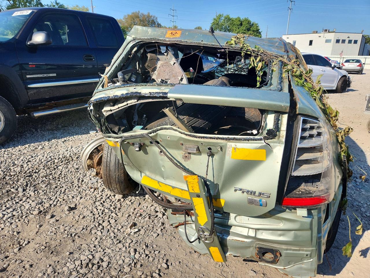 2008 Toyota Prius Base Green vin: JTDKB20U587746335
