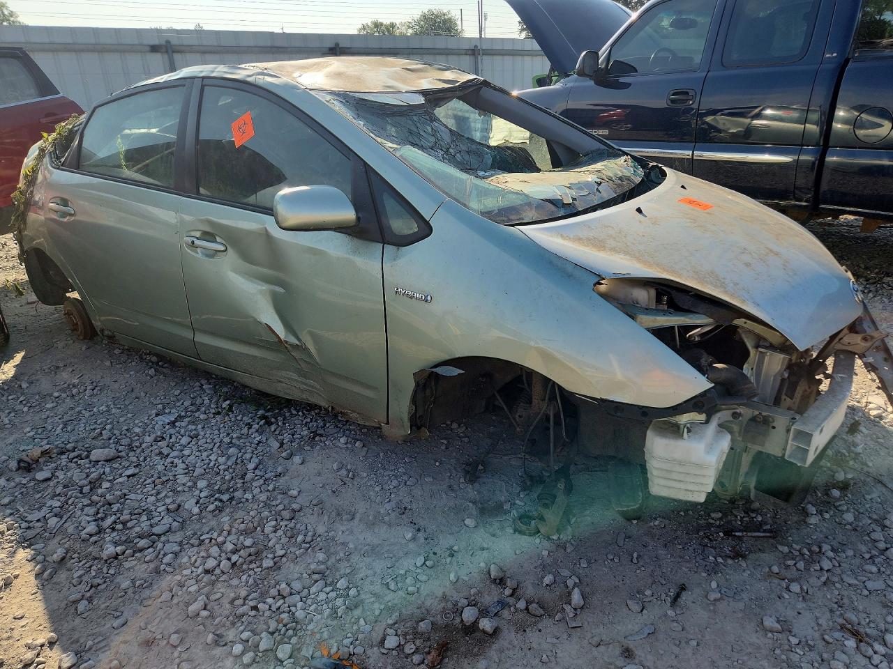 2008 Toyota Prius Base Green vin: JTDKB20U587746335