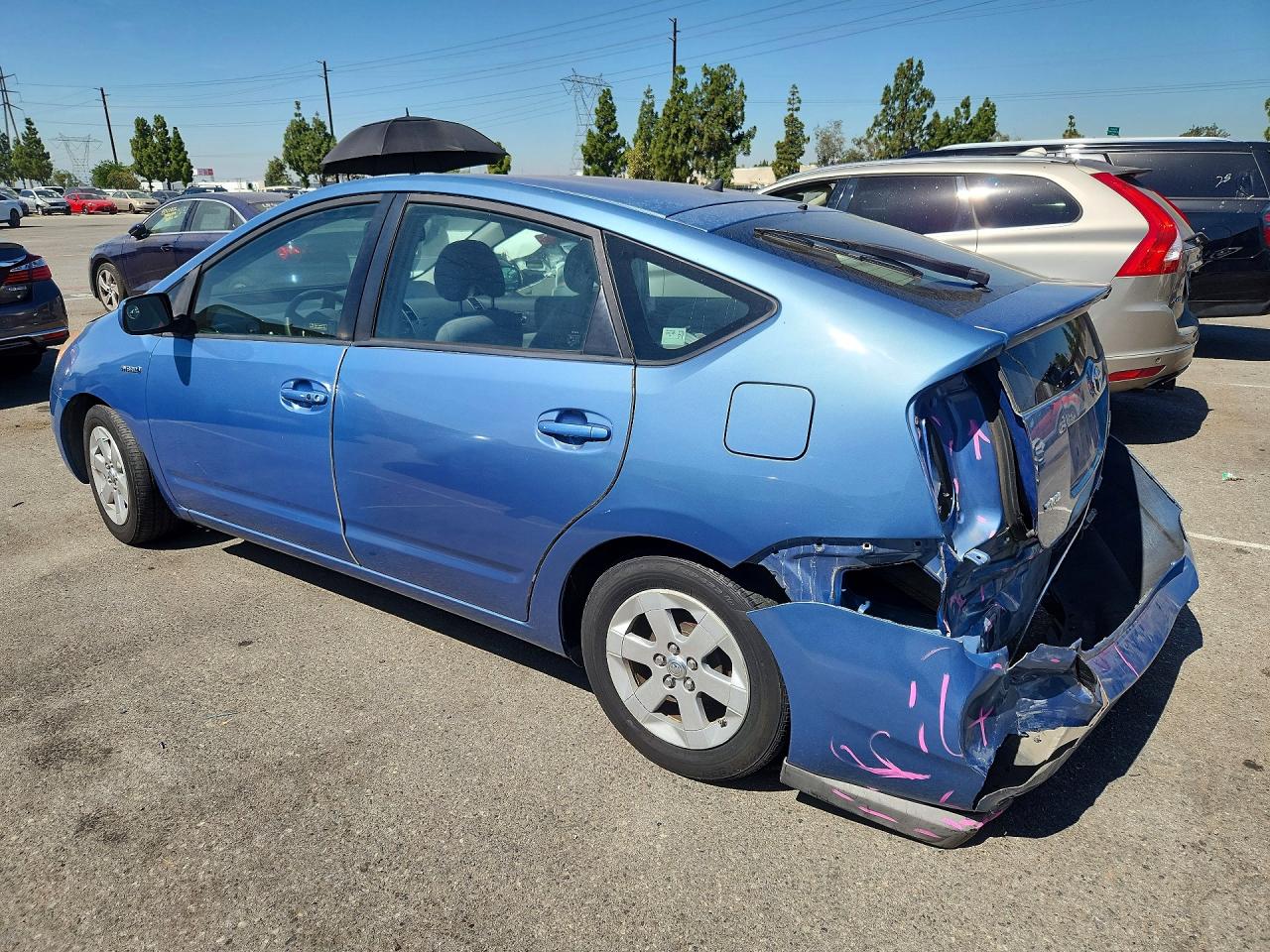 2008 Toyota Prius Base Blue vin: JTDKB20U587761000
