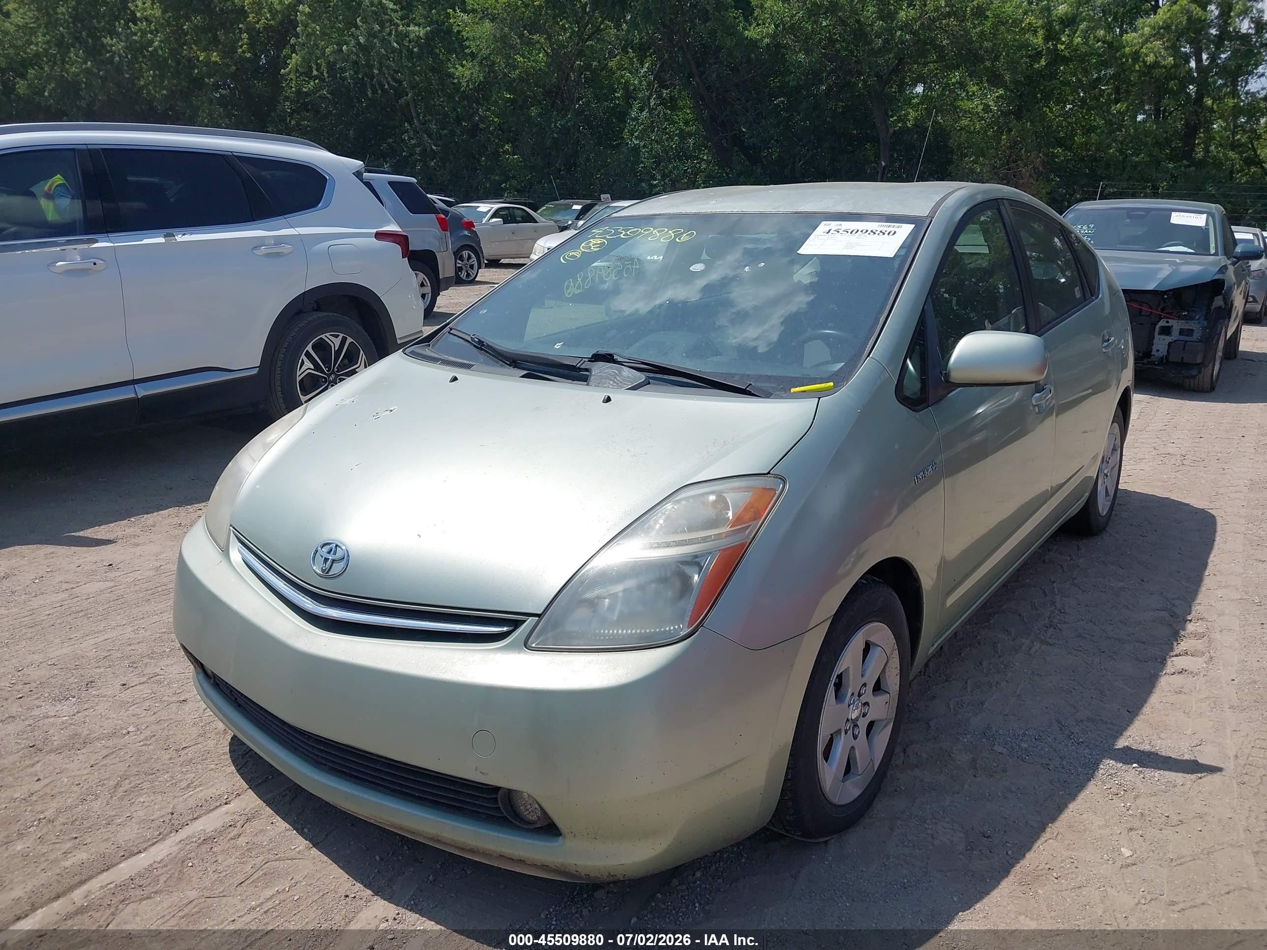 2008 Toyota Prius   Зеленый vin: JTDKB20U587783093