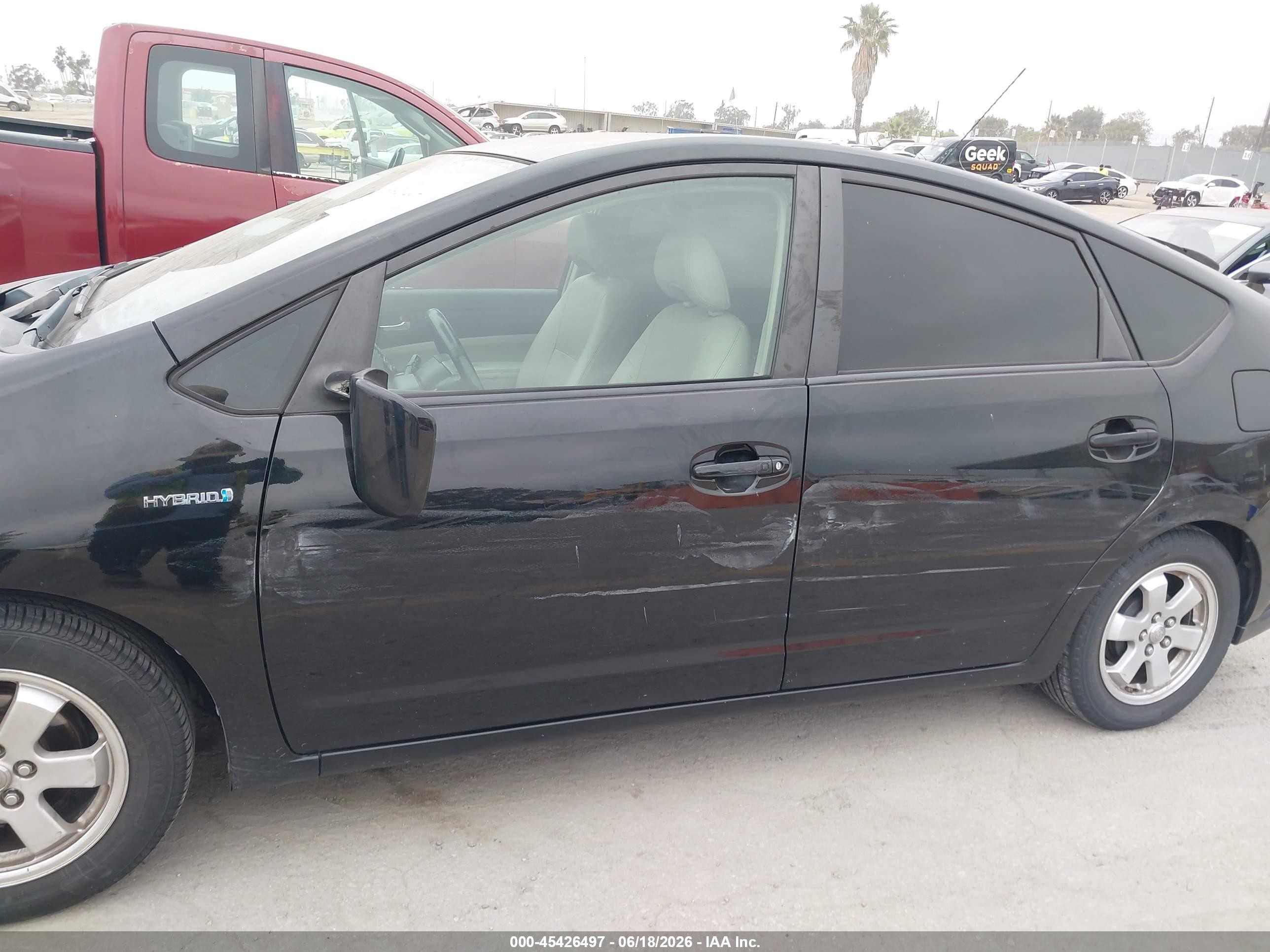 2008 Toyota Prius Standard/touring Black vin: JTDKB20U587790478