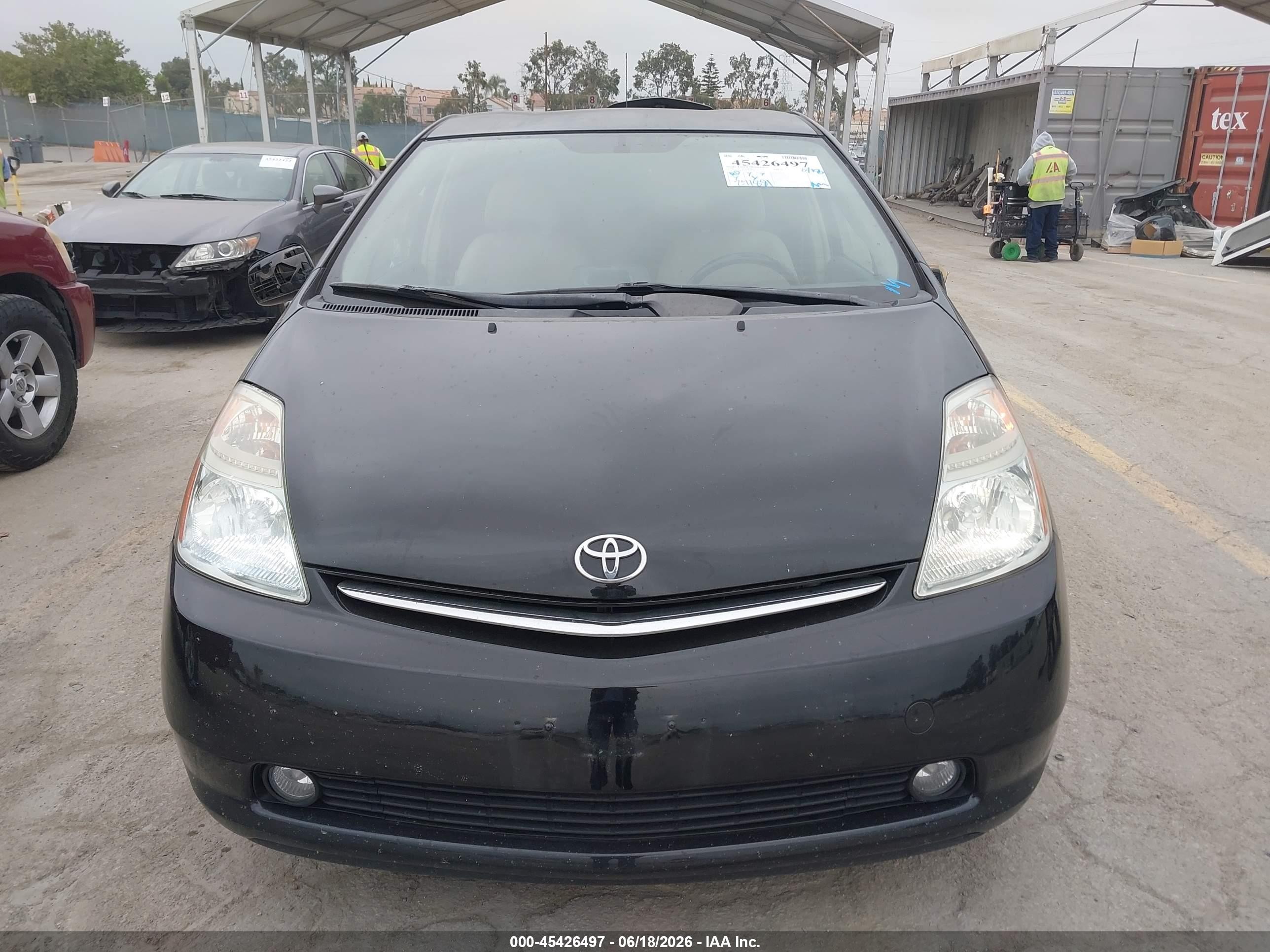 2008 Toyota Prius Standard/touring Black vin: JTDKB20U587790478