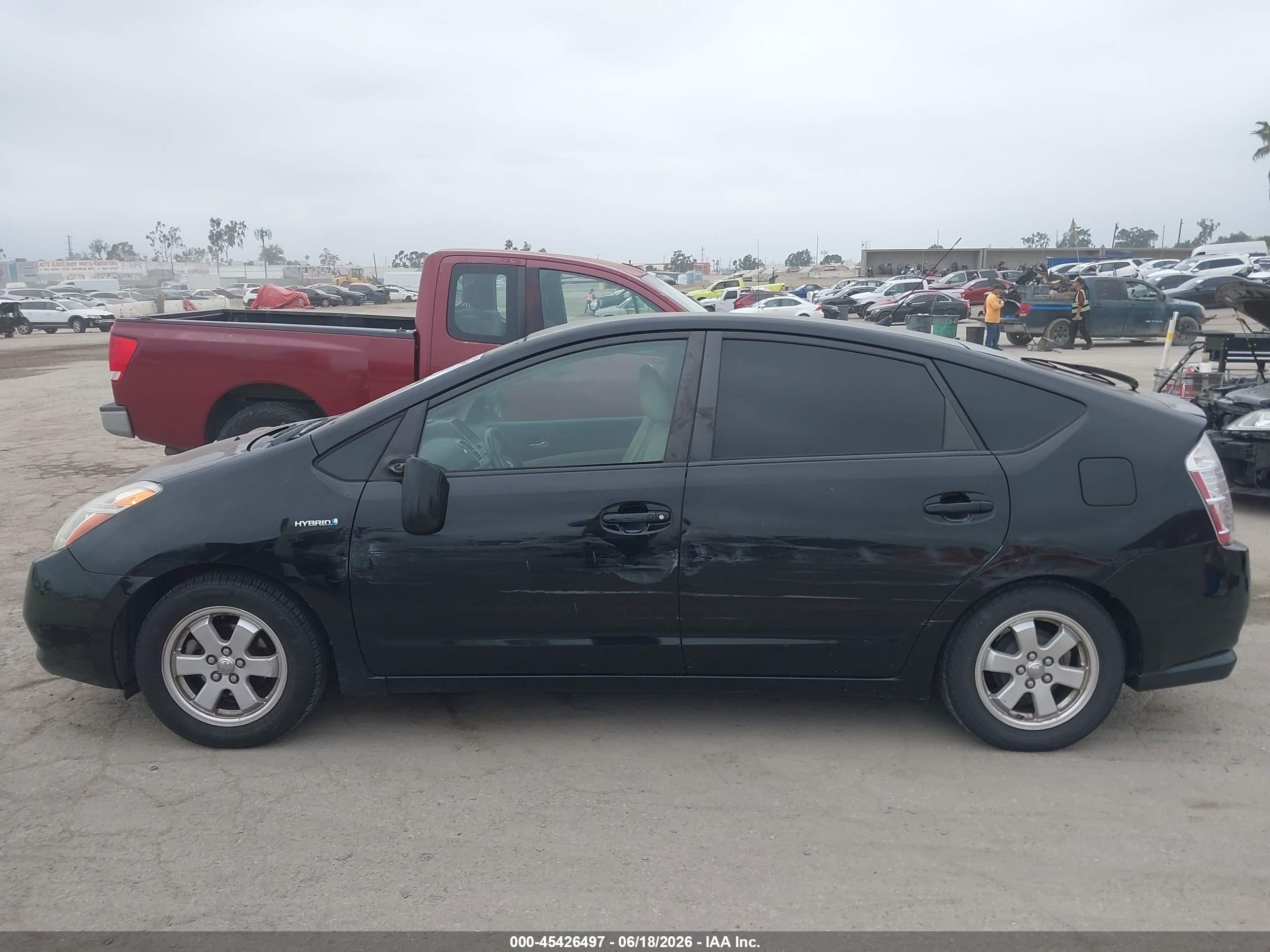 2008 Toyota Prius Standard/touring Black vin: JTDKB20U587790478
