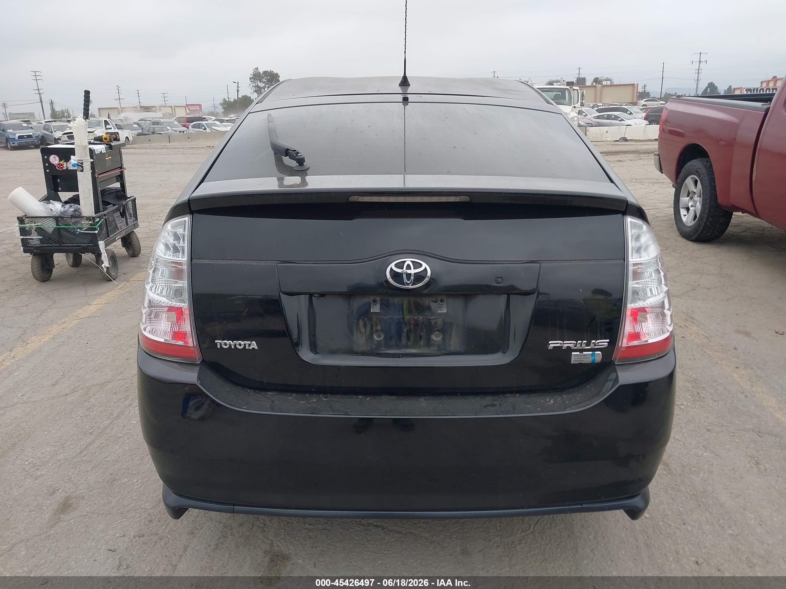 2008 Toyota Prius Standard/touring Black vin: JTDKB20U587790478