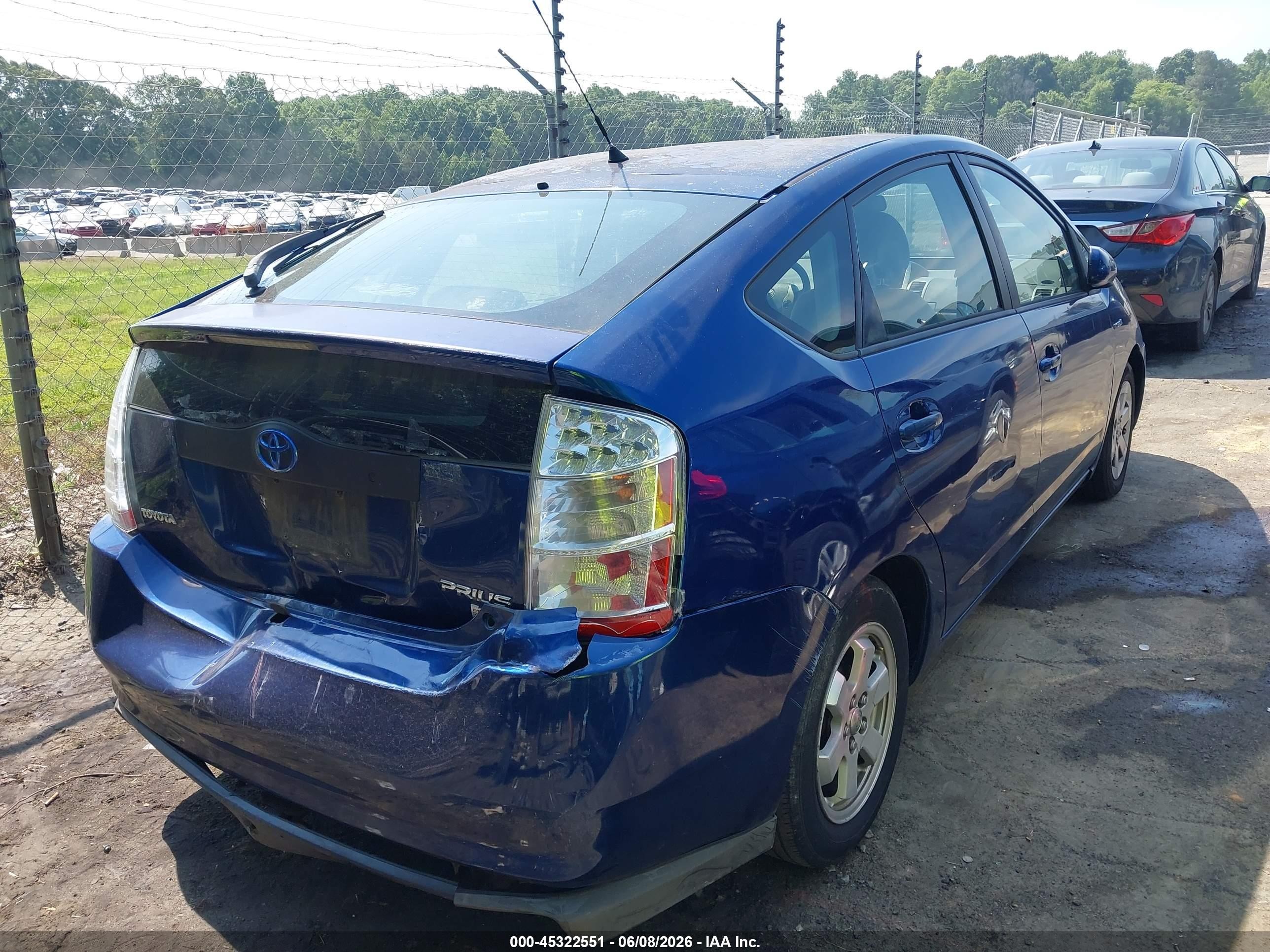 2008 Toyota Prius   Blue vin: JTDKB20U587792019
