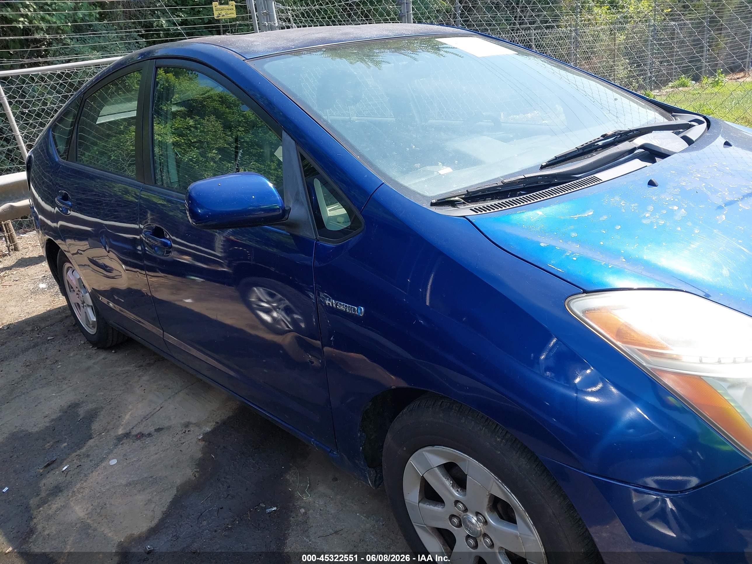 2008 Toyota Prius   Blue vin: JTDKB20U587792019