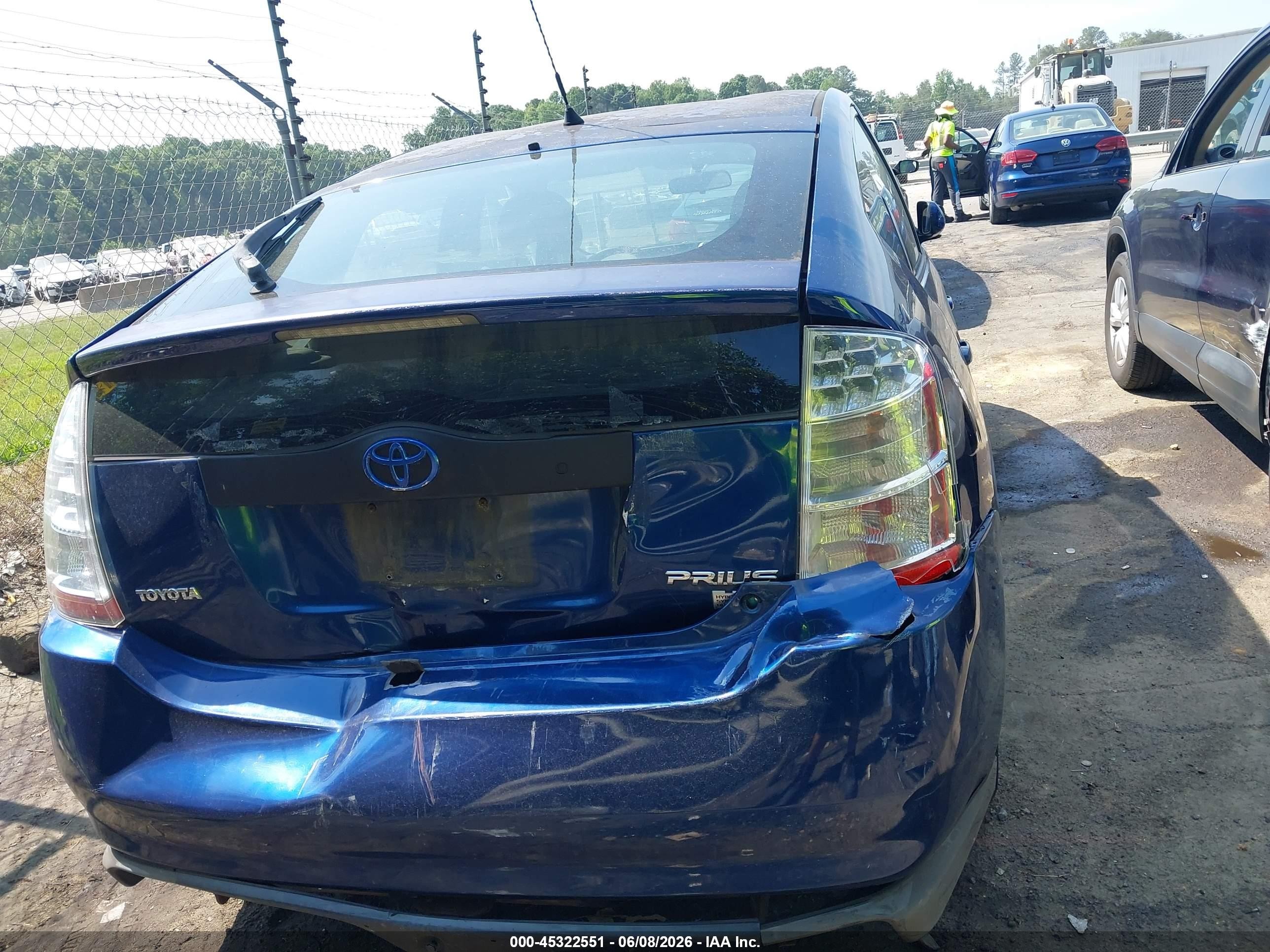 2008 Toyota Prius   Blue vin: JTDKB20U587792019