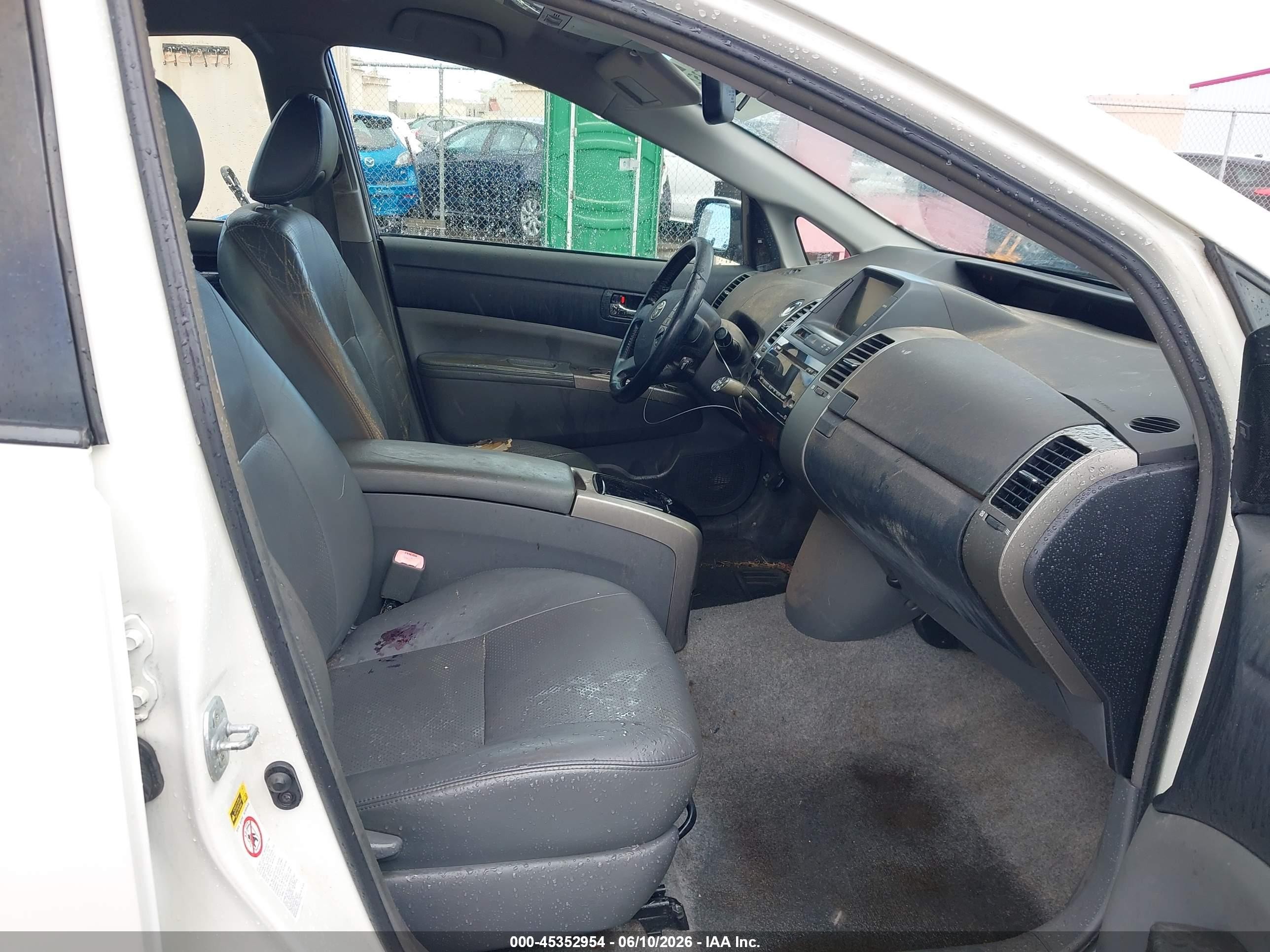 2008 Toyota Prius Touring White vin: JTDKB20U587796751