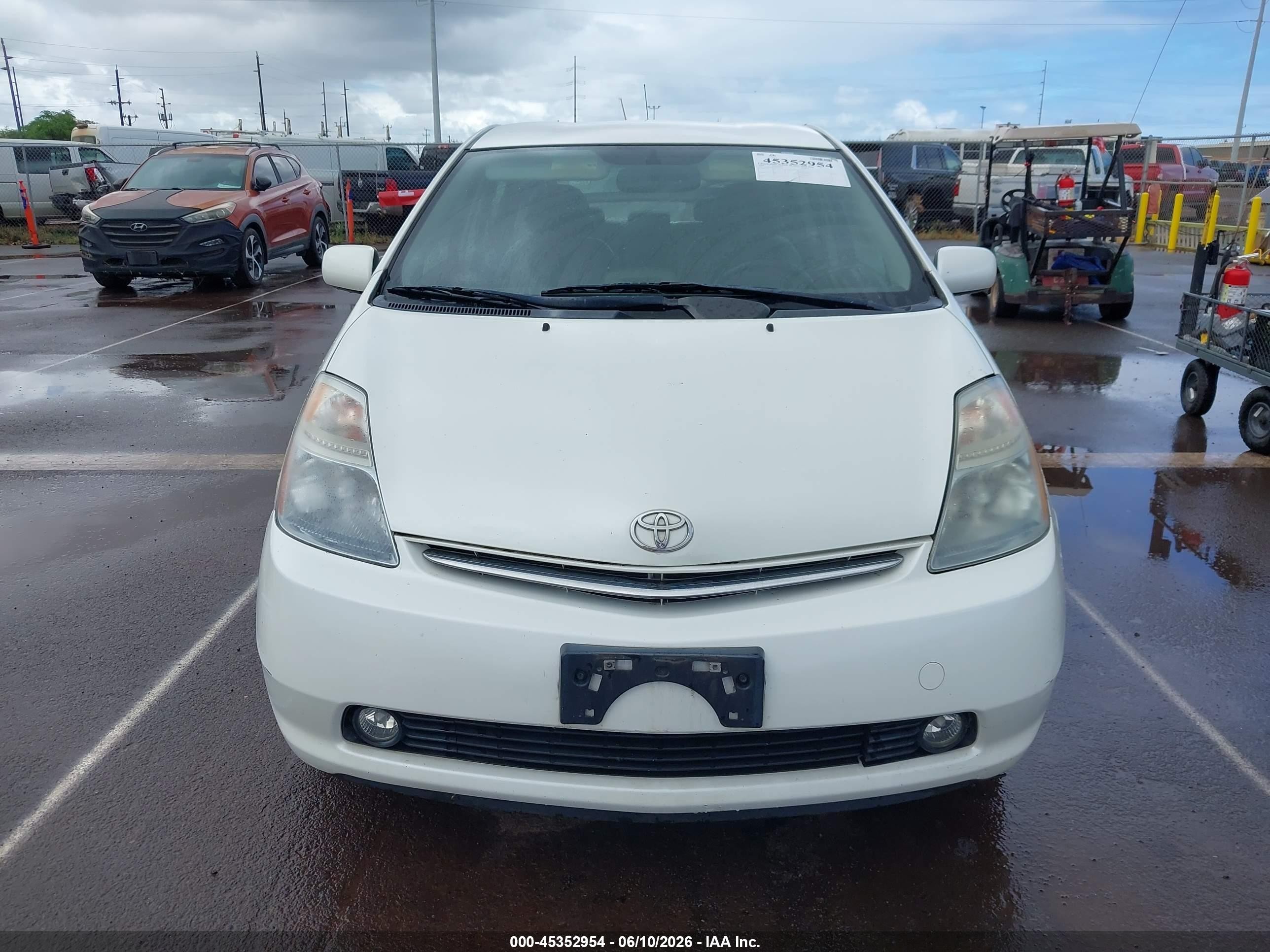 2008 Toyota Prius Touring White vin: JTDKB20U587796751
