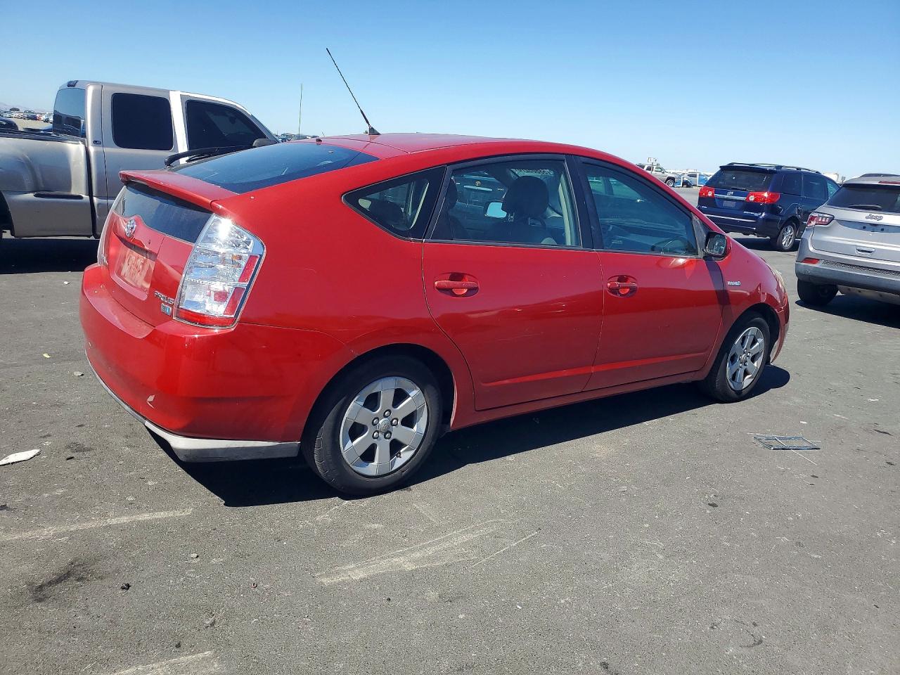 2008 Toyota Prius Base Red vin: JTDKB20U587799455