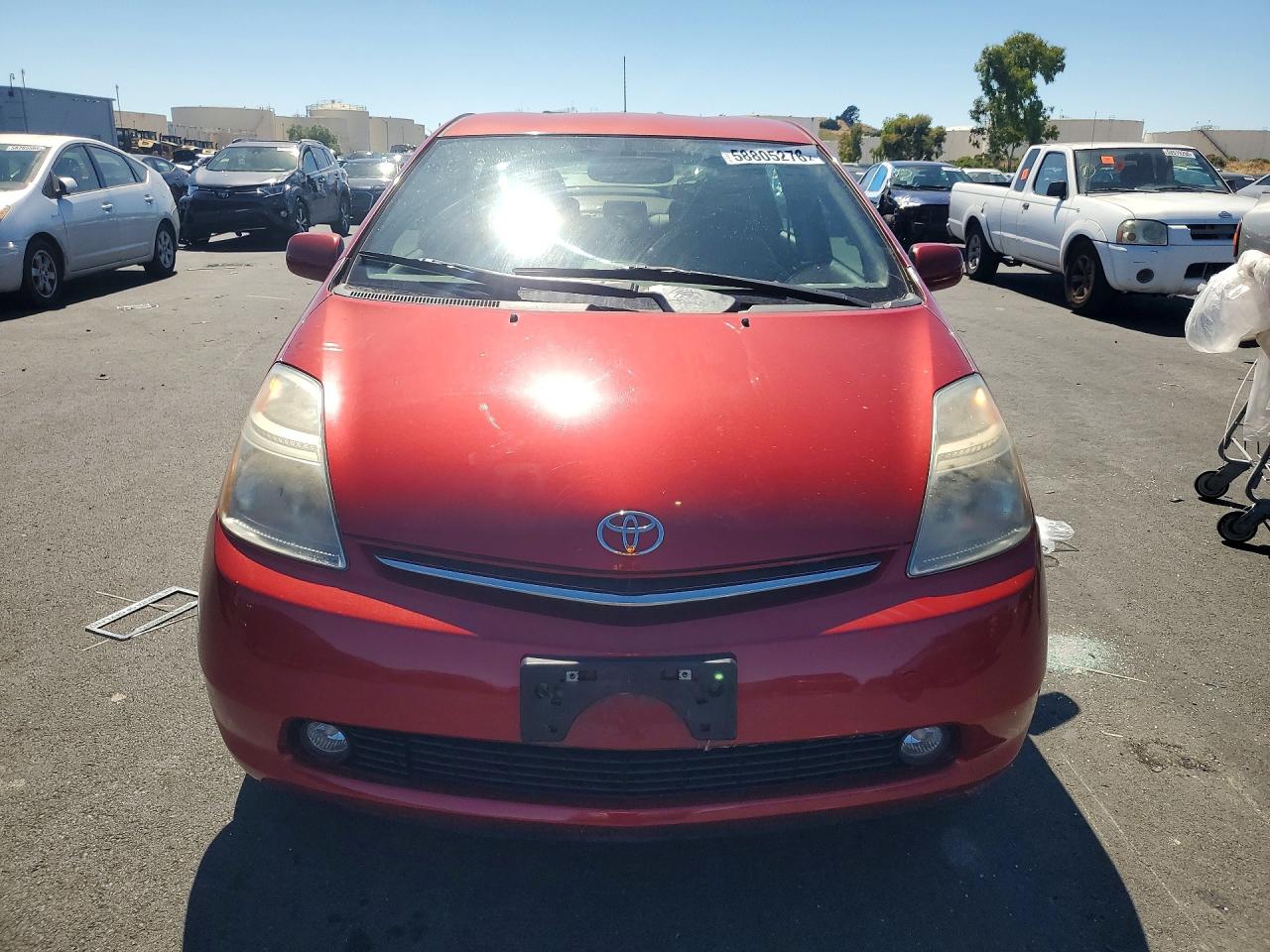 2008 Toyota Prius Base Red vin: JTDKB20U587799455