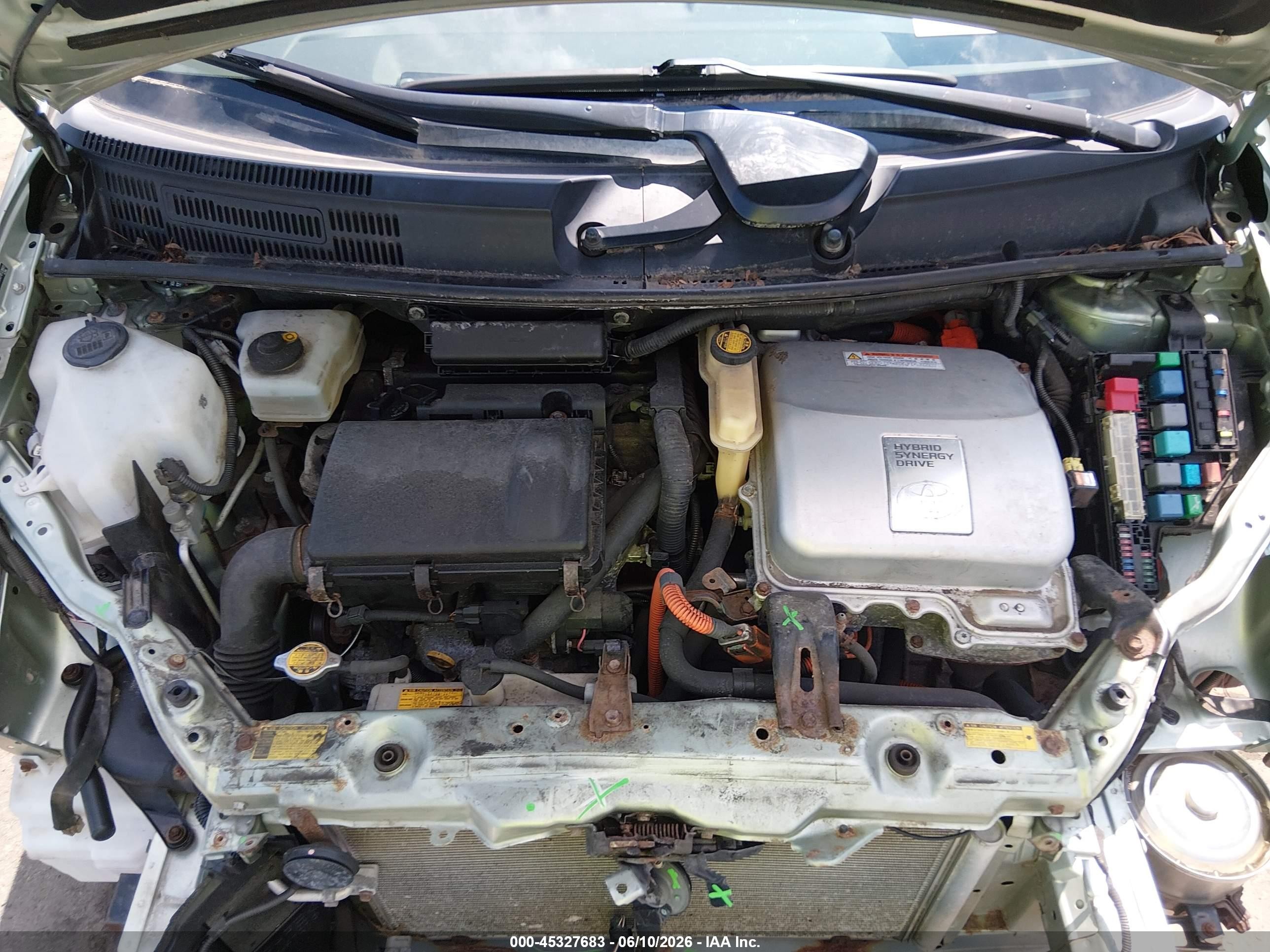 2008 Toyota Prius Зеленый vin: JTDKB20U587810891