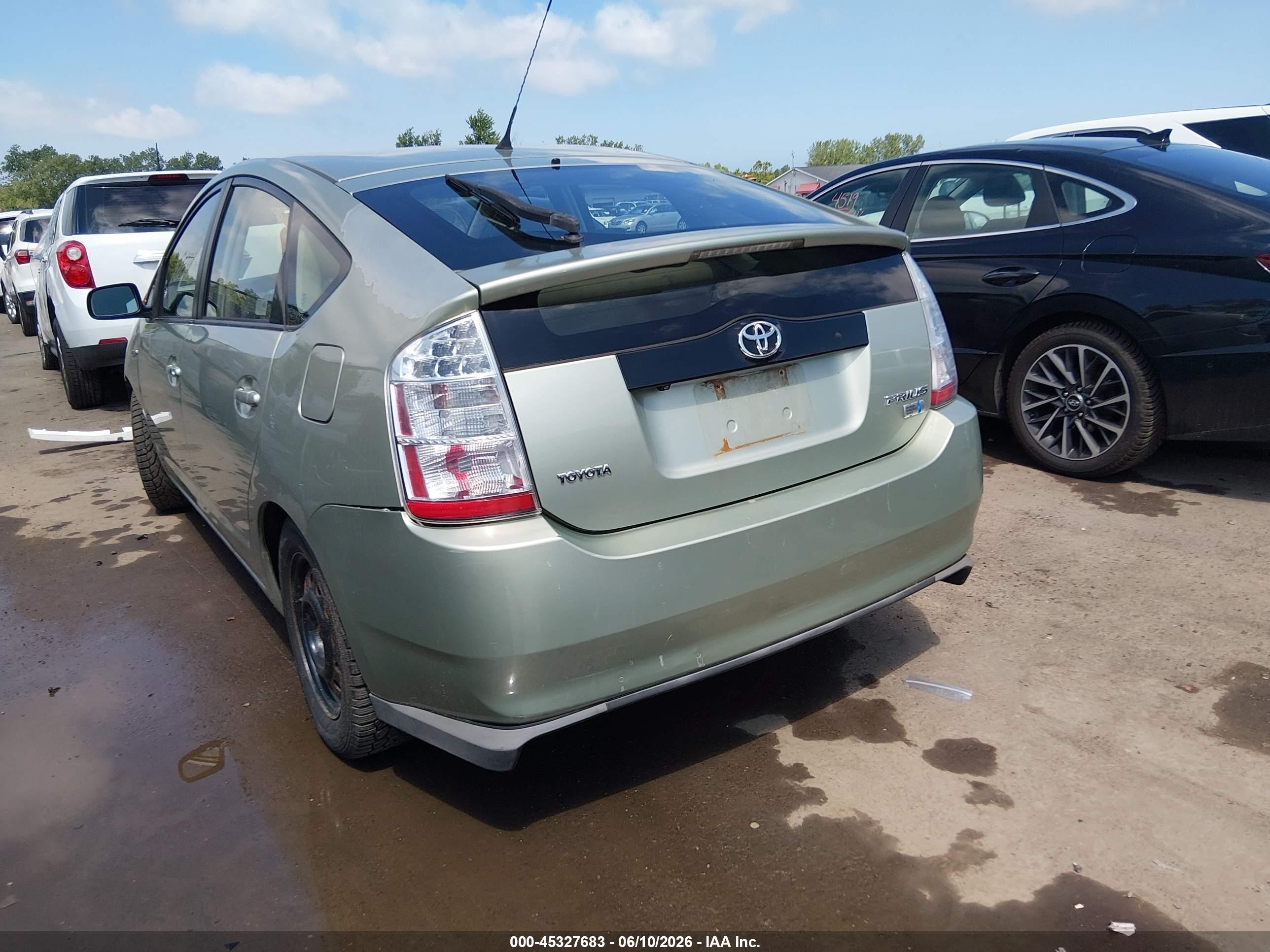 2008 Toyota Prius Зеленый vin: JTDKB20U587810891