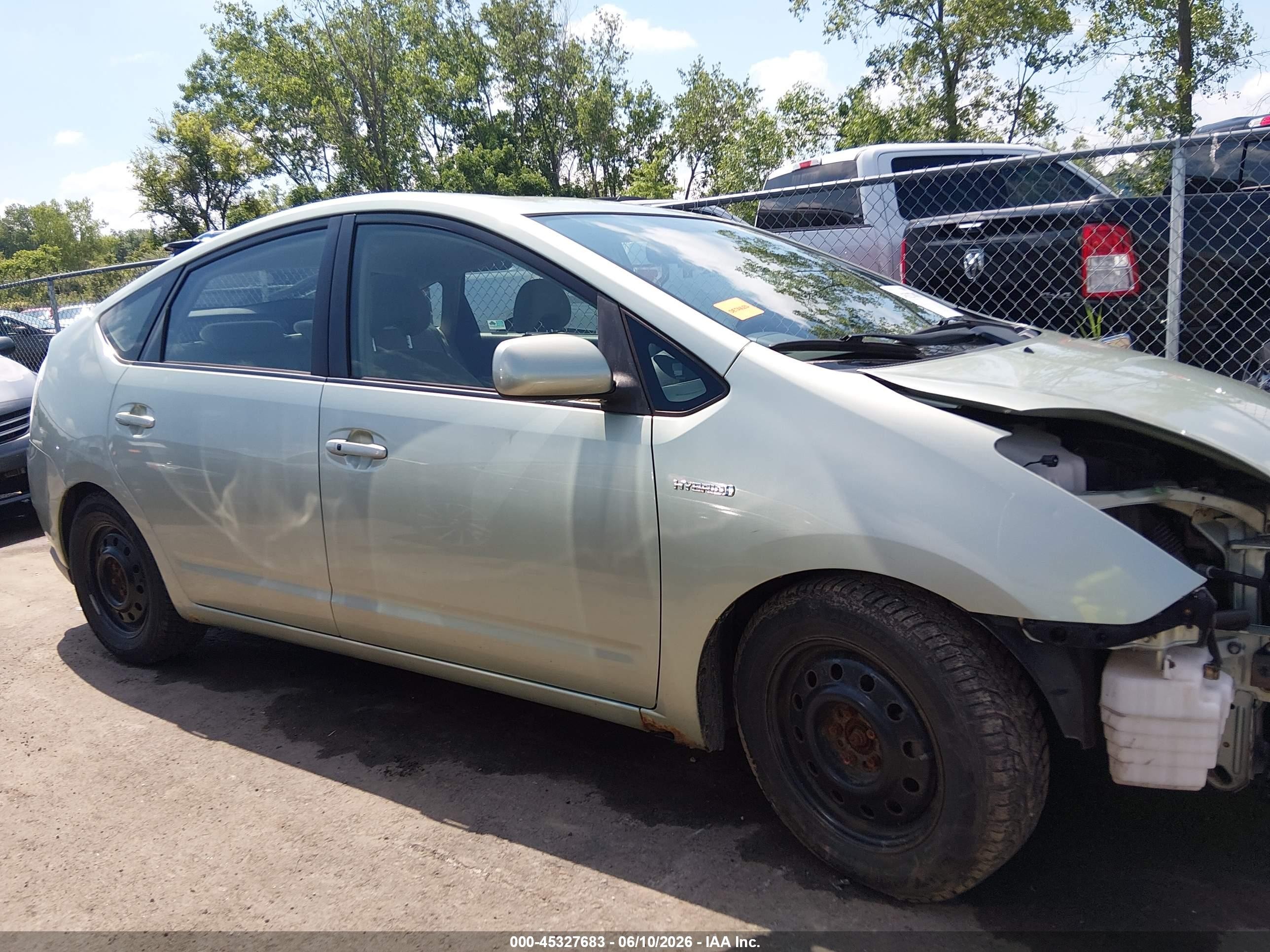 2008 Toyota Prius Зеленый vin: JTDKB20U587810891