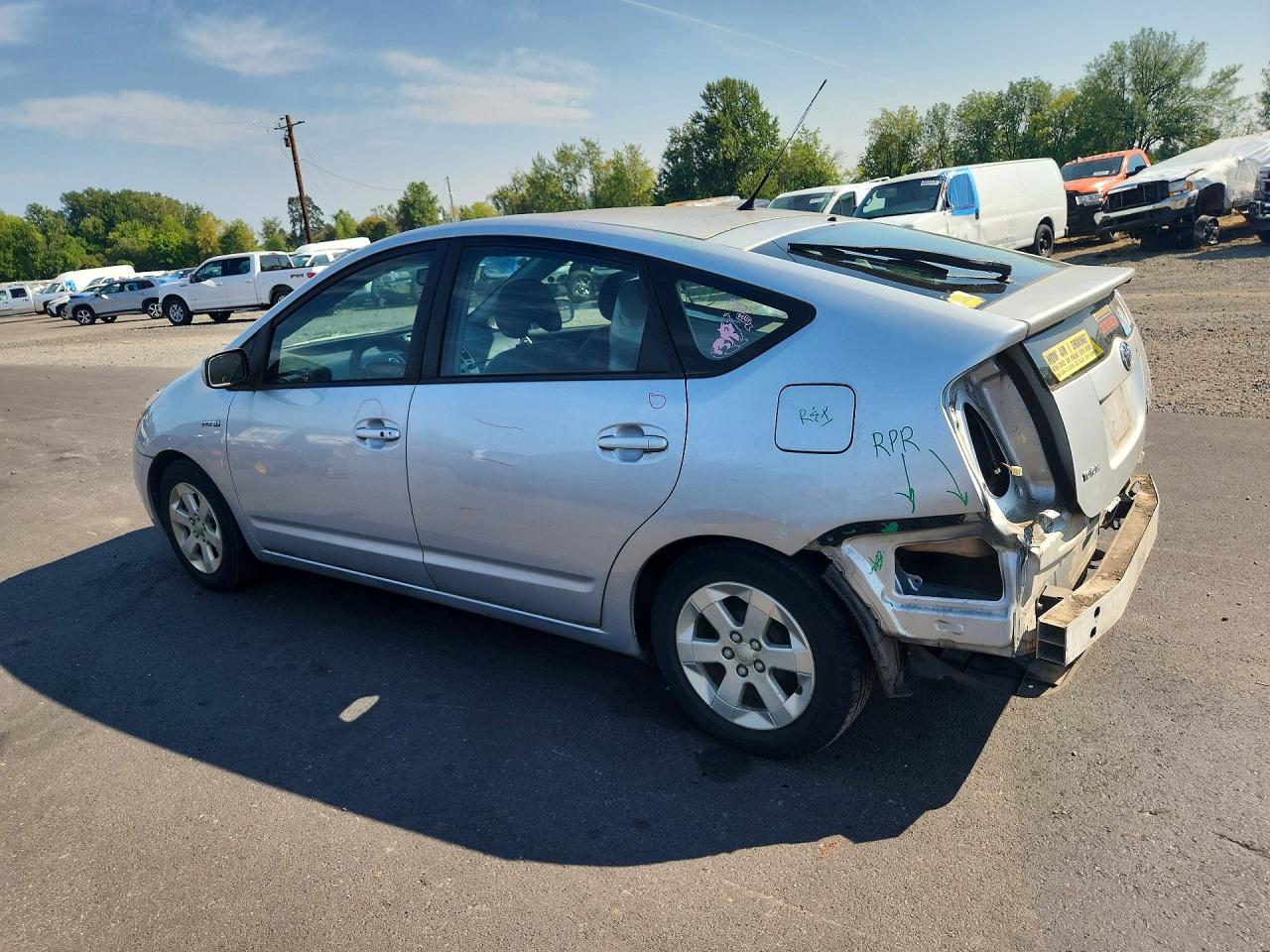 2009 Toyota Prius Base Silver vin: JTDKB20U593478010