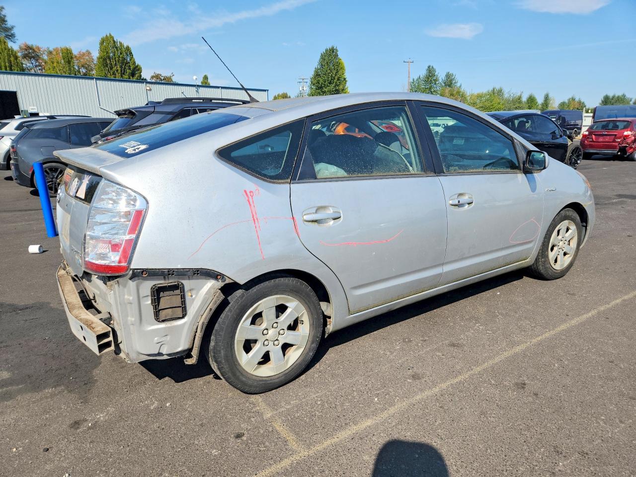 2009 Toyota Prius Base Silver vin: JTDKB20U593478010
