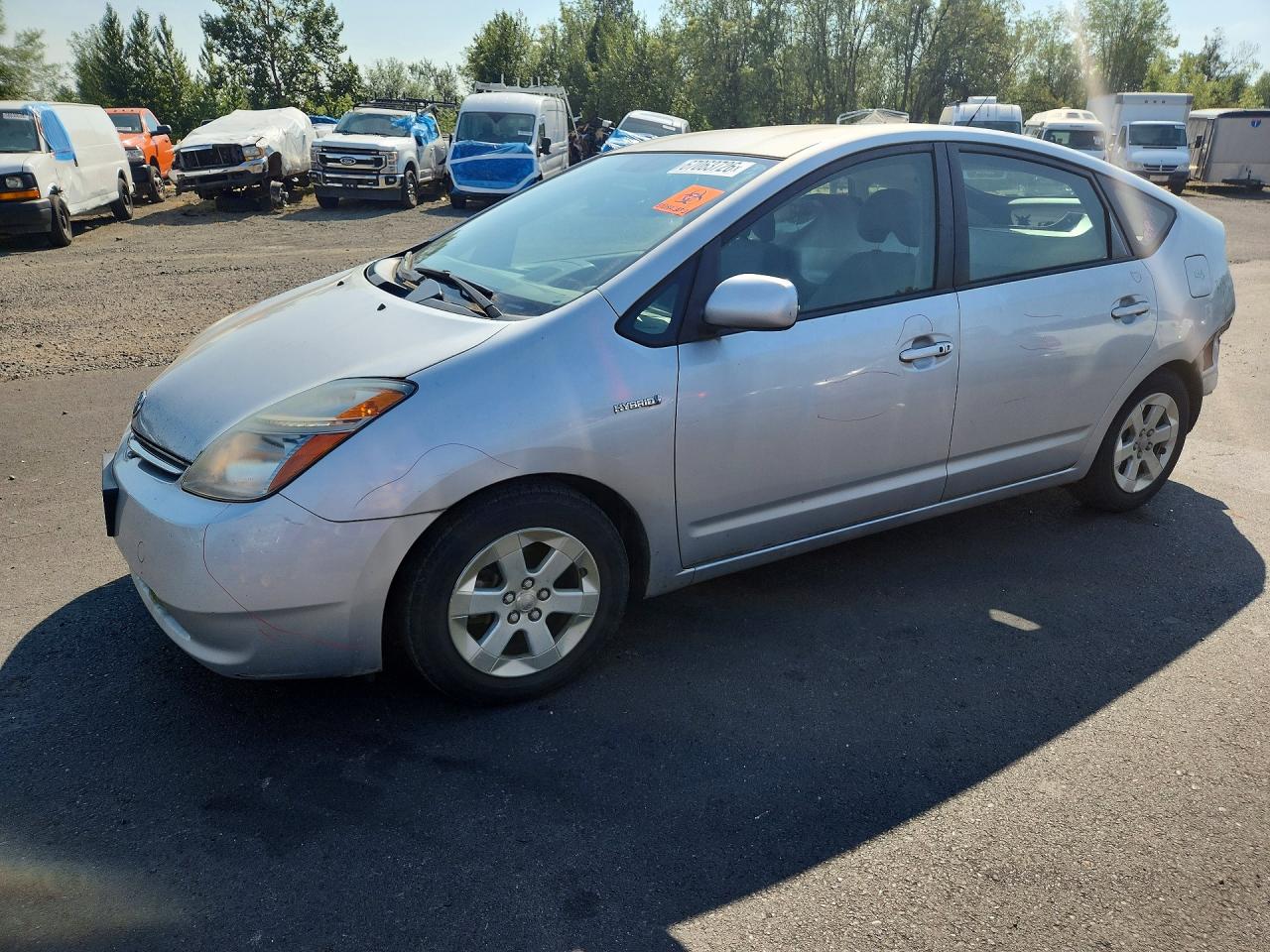 2009 Toyota Prius Base Silver vin: JTDKB20U593478010
