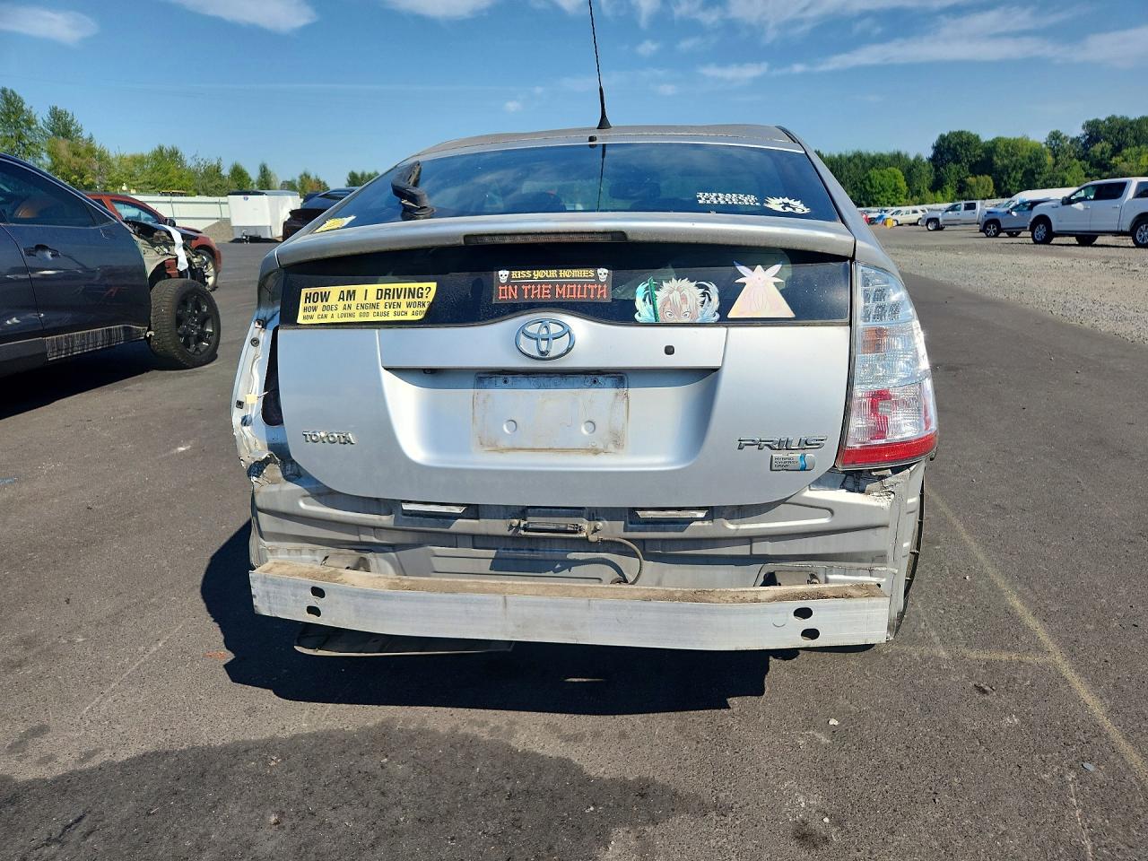 2009 Toyota Prius Base Silver vin: JTDKB20U593478010