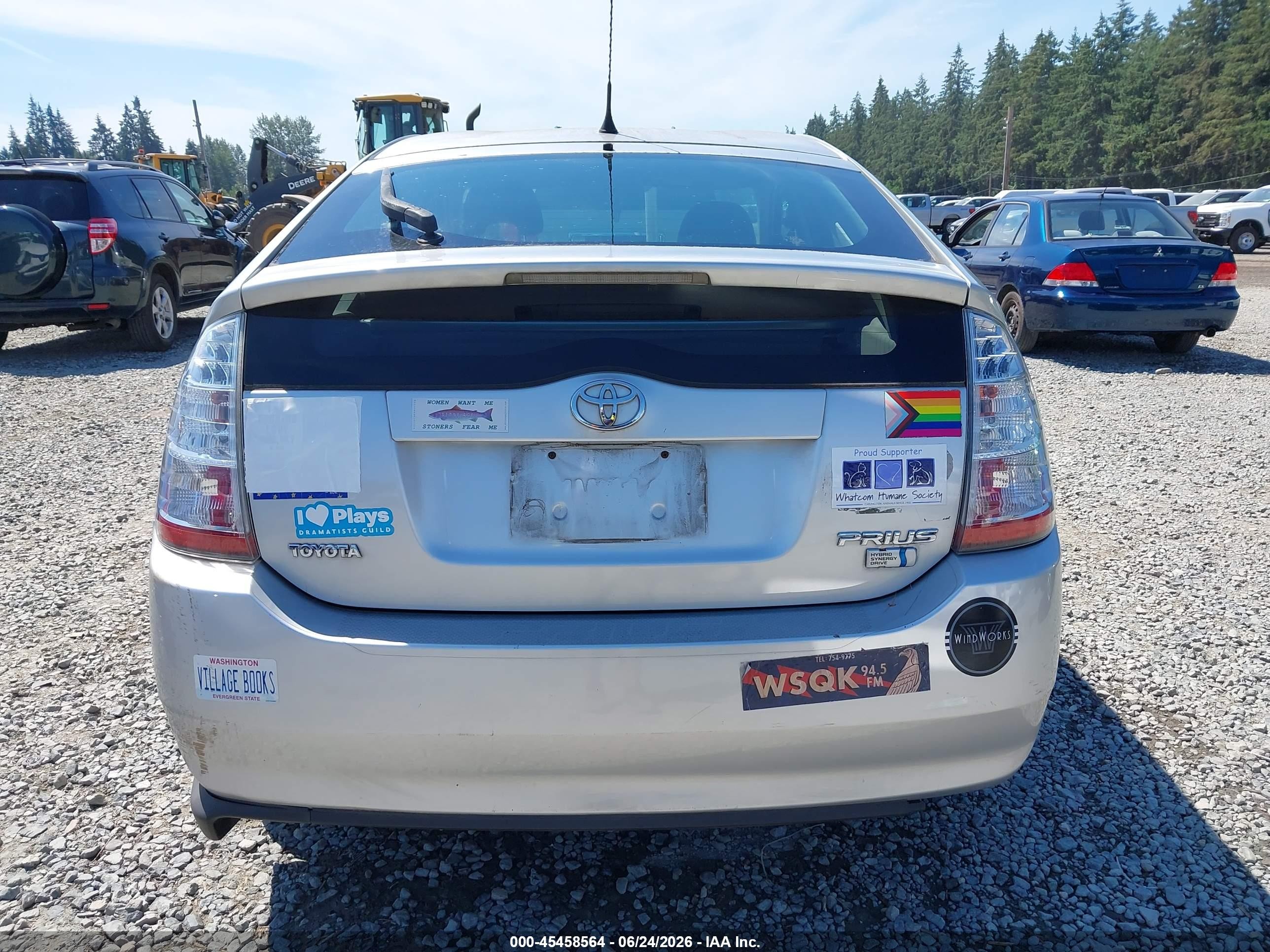 2009 Toyota Prius   Silver vin: JTDKB20U593478556