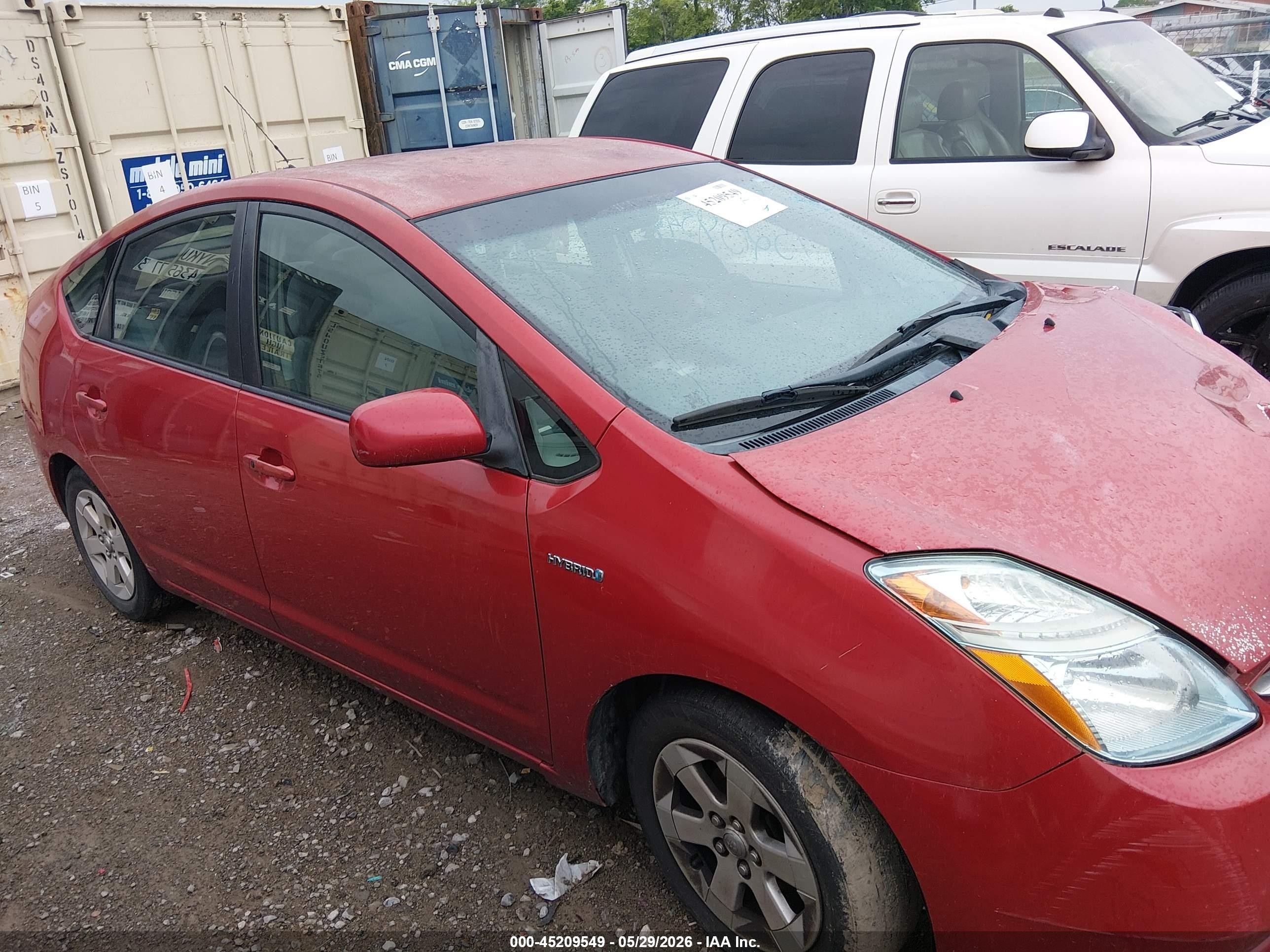 2009 Toyota Prius   Red vin: JTDKB20U593506064