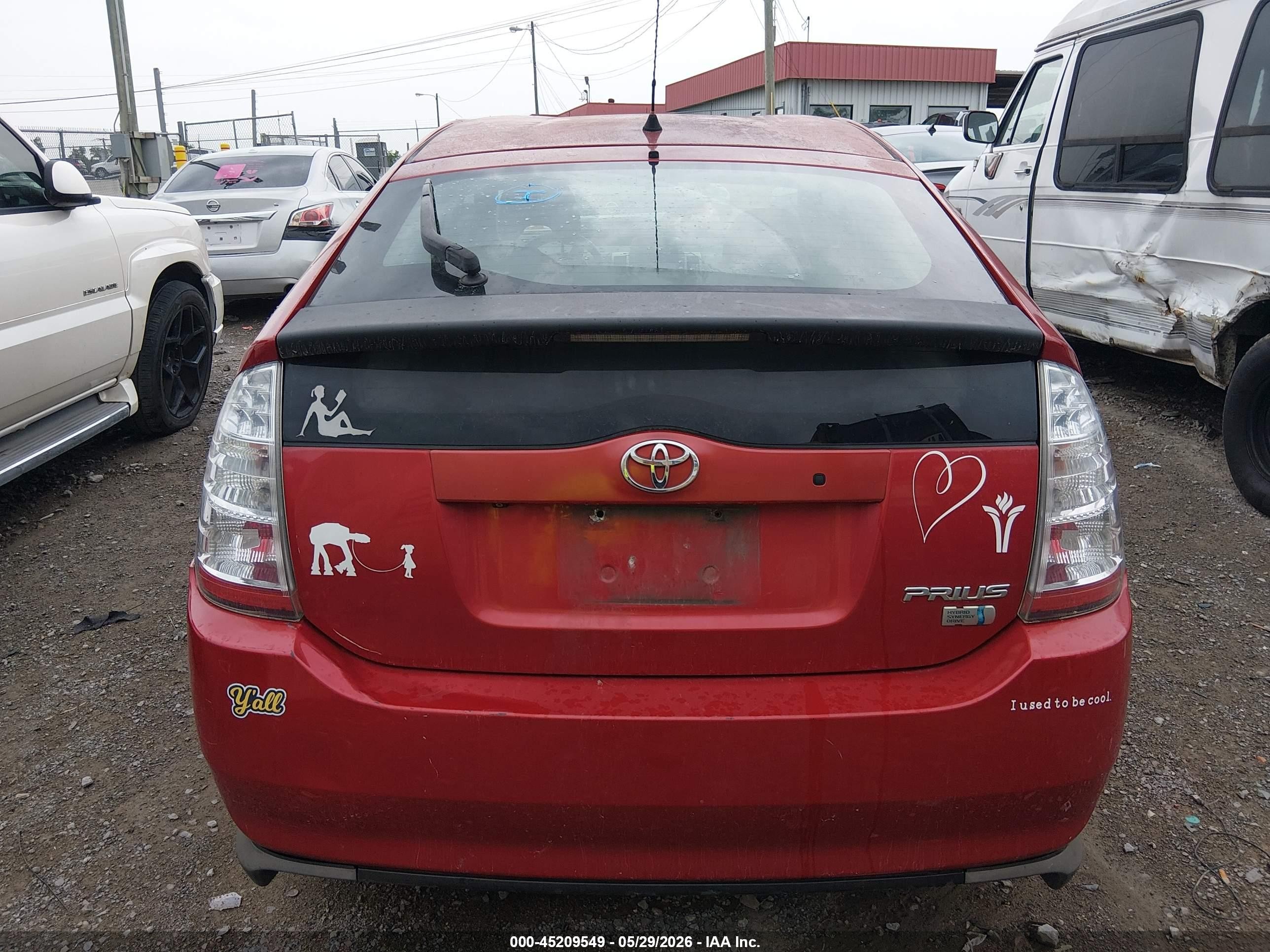 2009 Toyota Prius   Red vin: JTDKB20U593506064