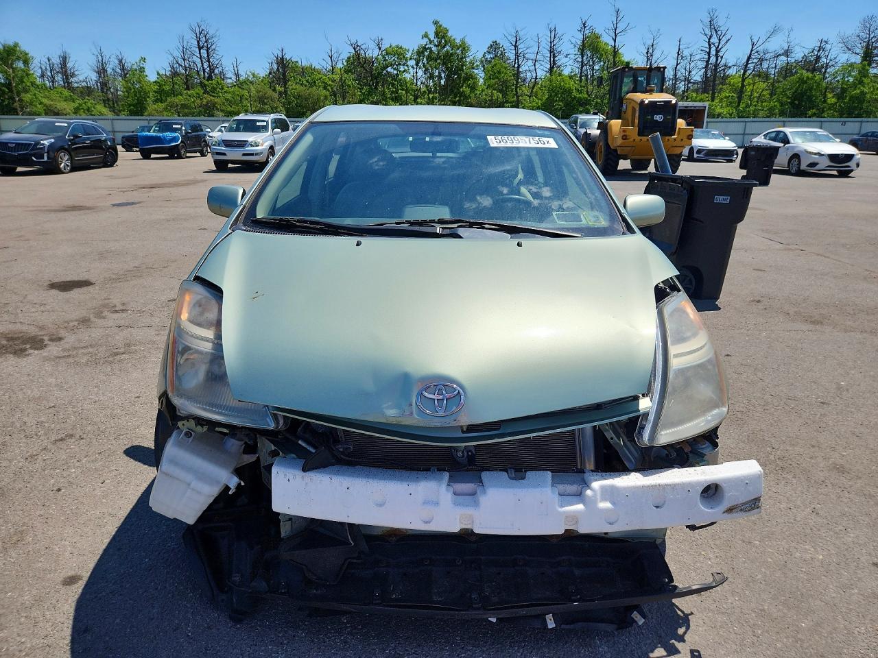 2009 Toyota Prius Base Green vin: JTDKB20U593518036
