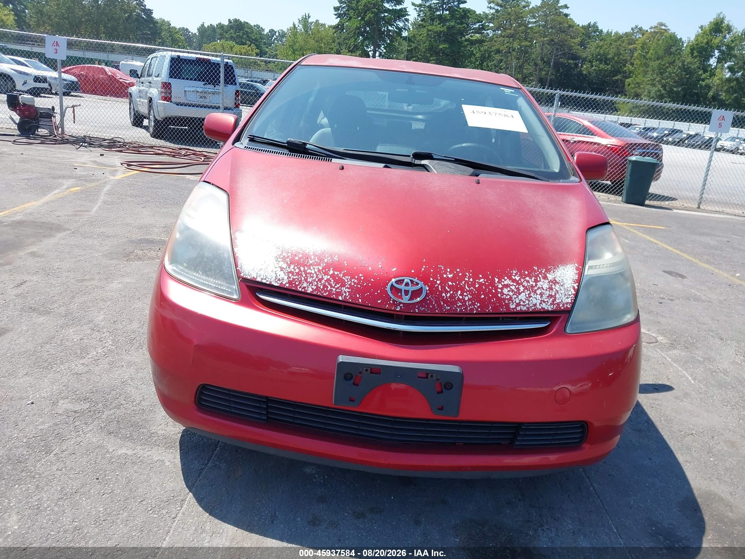 2009 Toyota Prius   Красный vin: JTDKB20U593542000